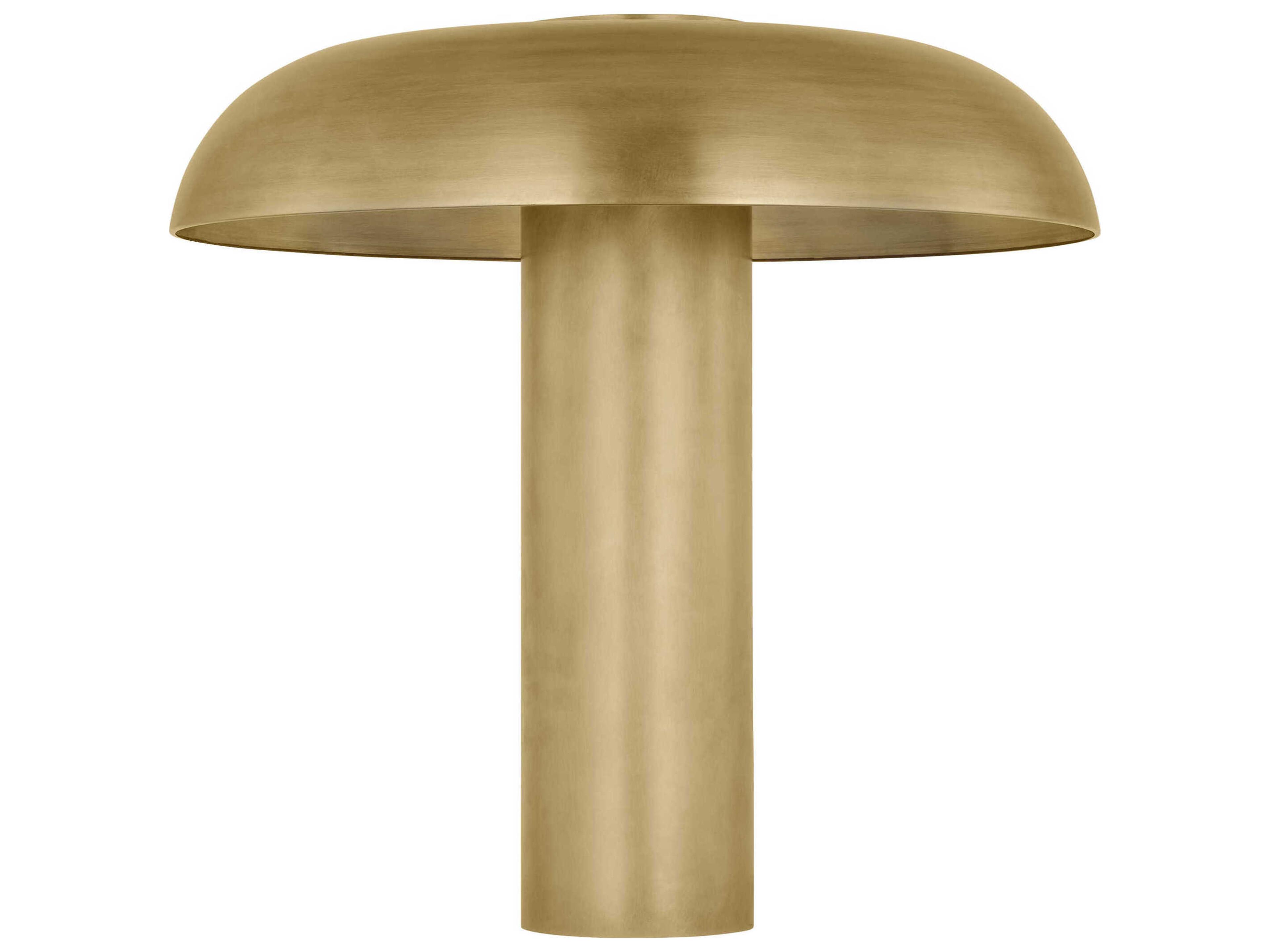 Visual Comfort Modern Louver Natural Brass Table Lamp