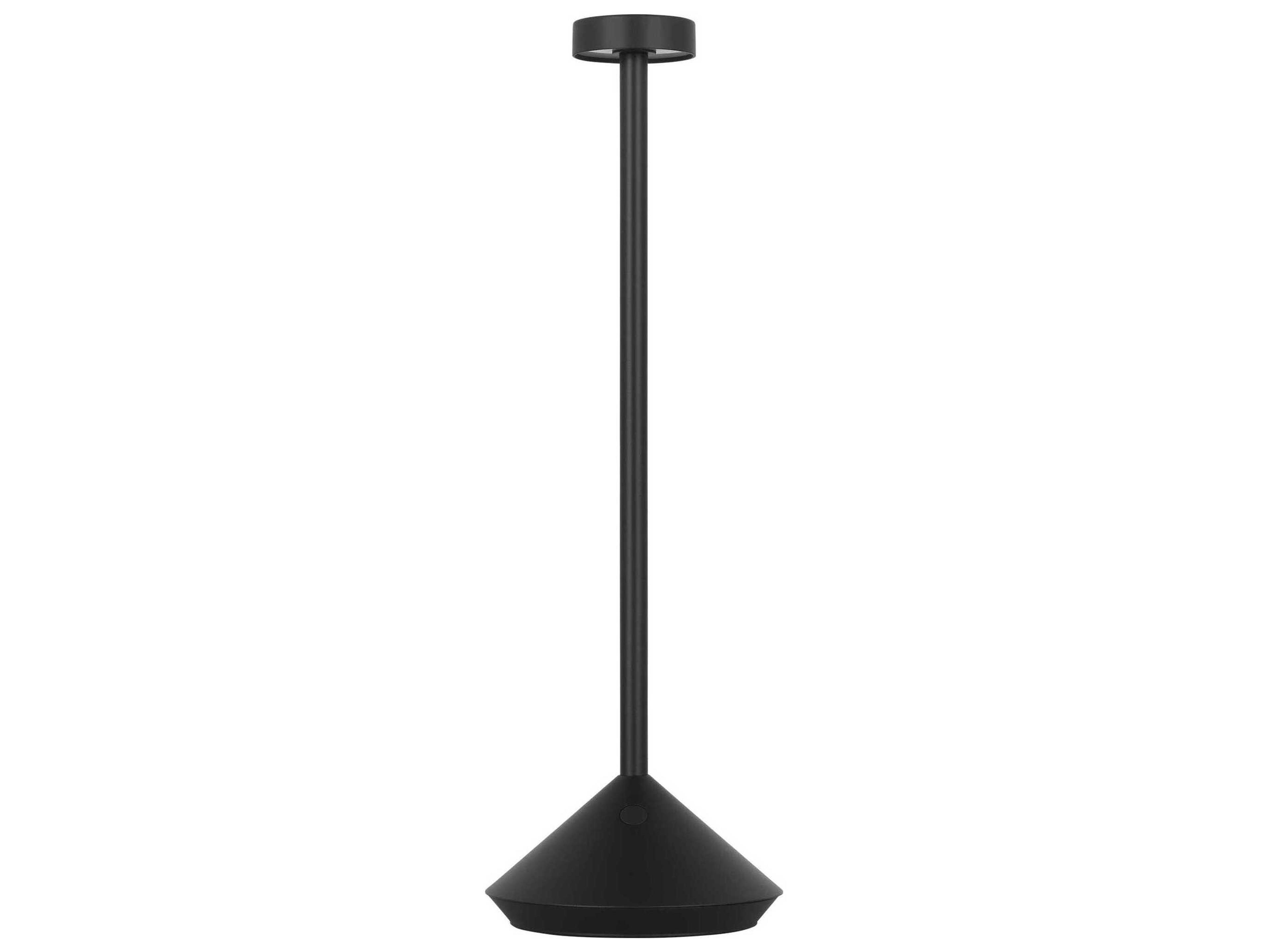 Visual Comfort Modern Moneta Black Table Lamp