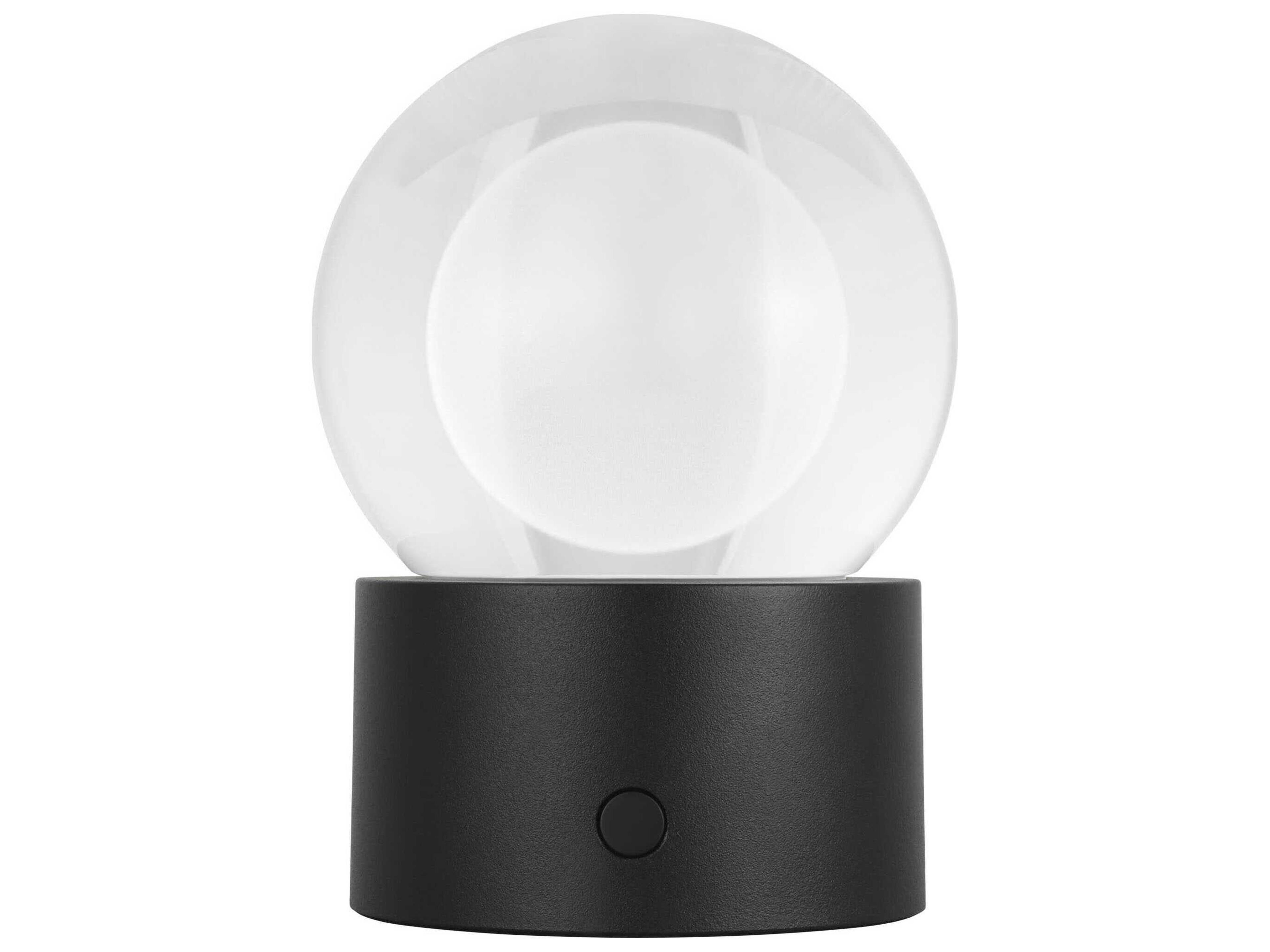 Visual Comfort Modern Mina Black Table Lamp