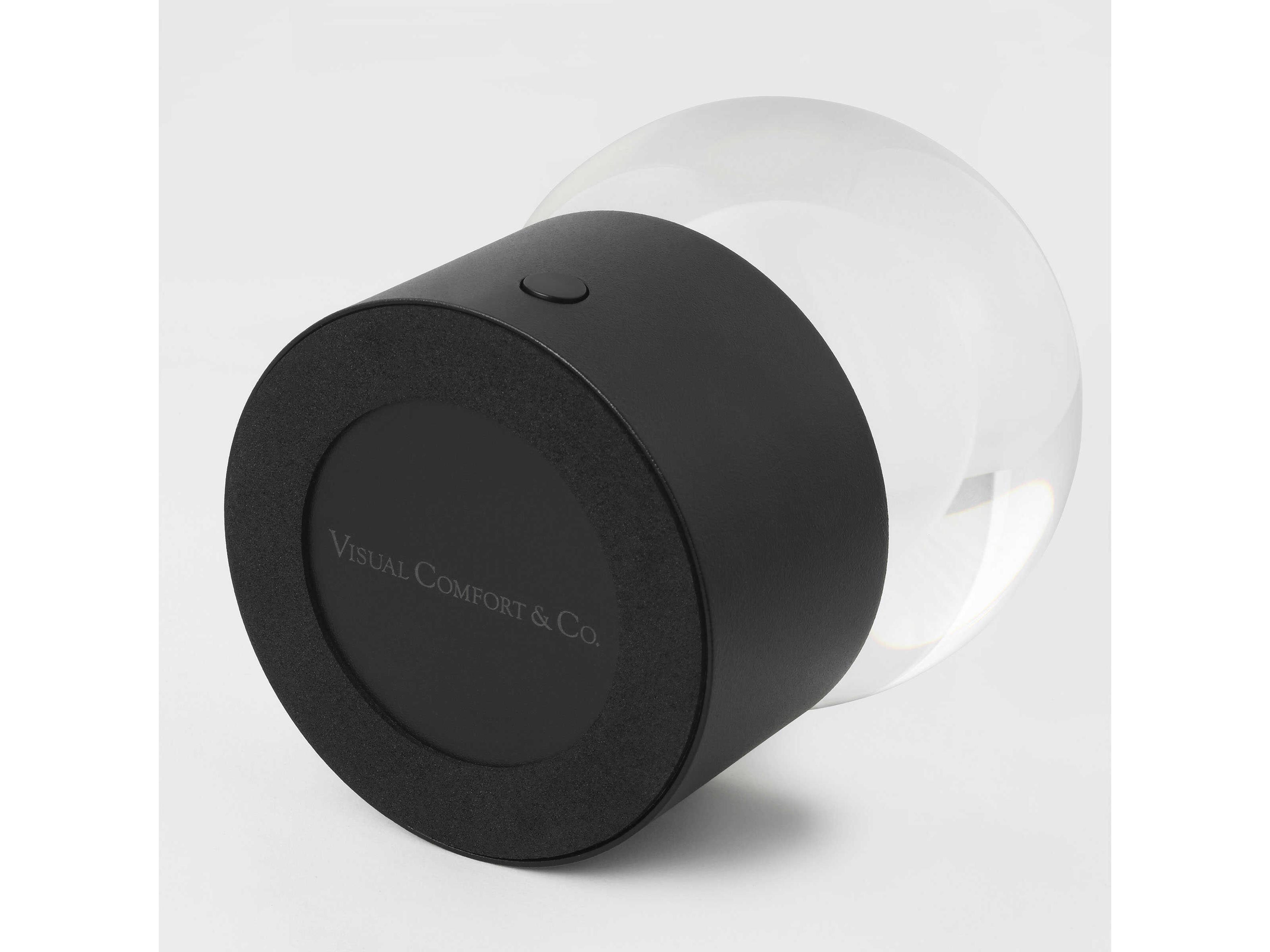 Visual Comfort Modern Mina Black Table Lamp