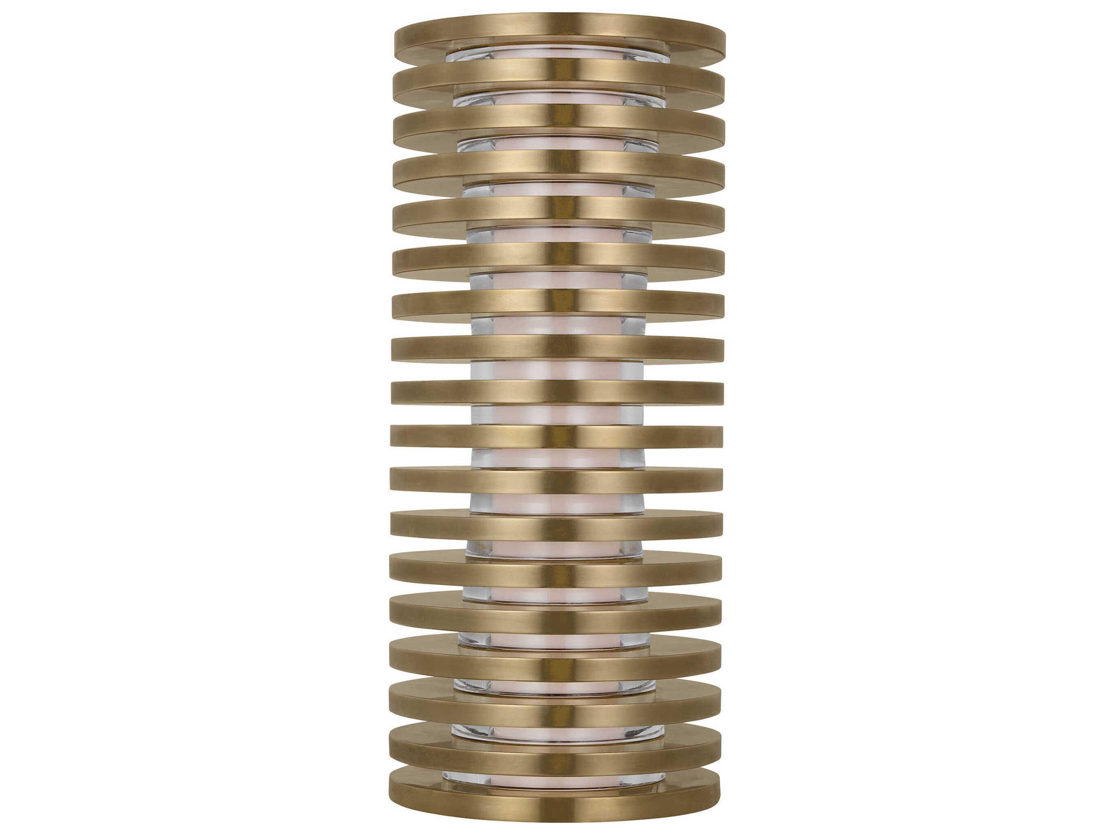 Visual Comfort Modern Quoddy Natural Brass Table Lamp