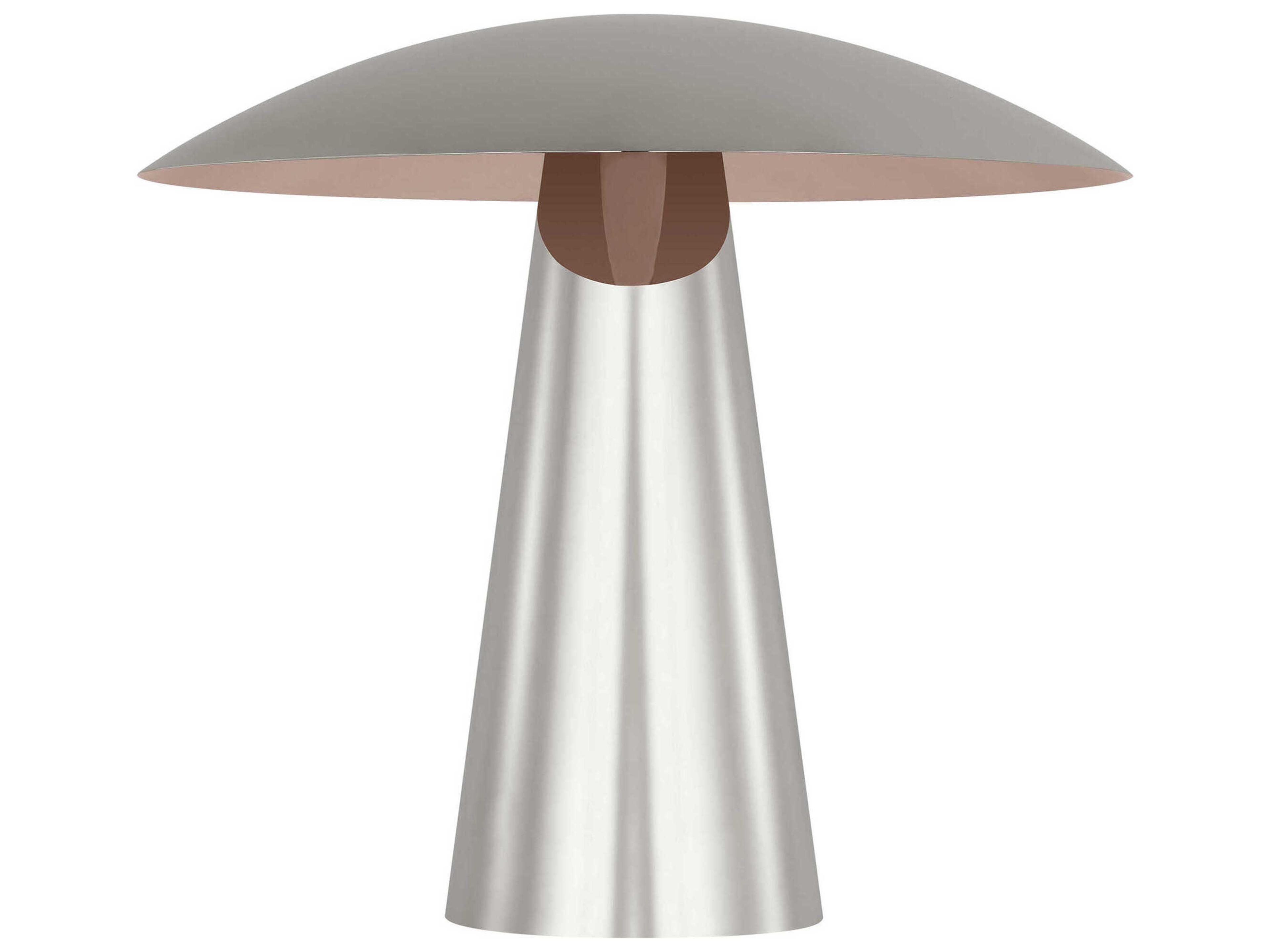 Visual Comfort Modern Aegis Polished Nickel Table Lamp