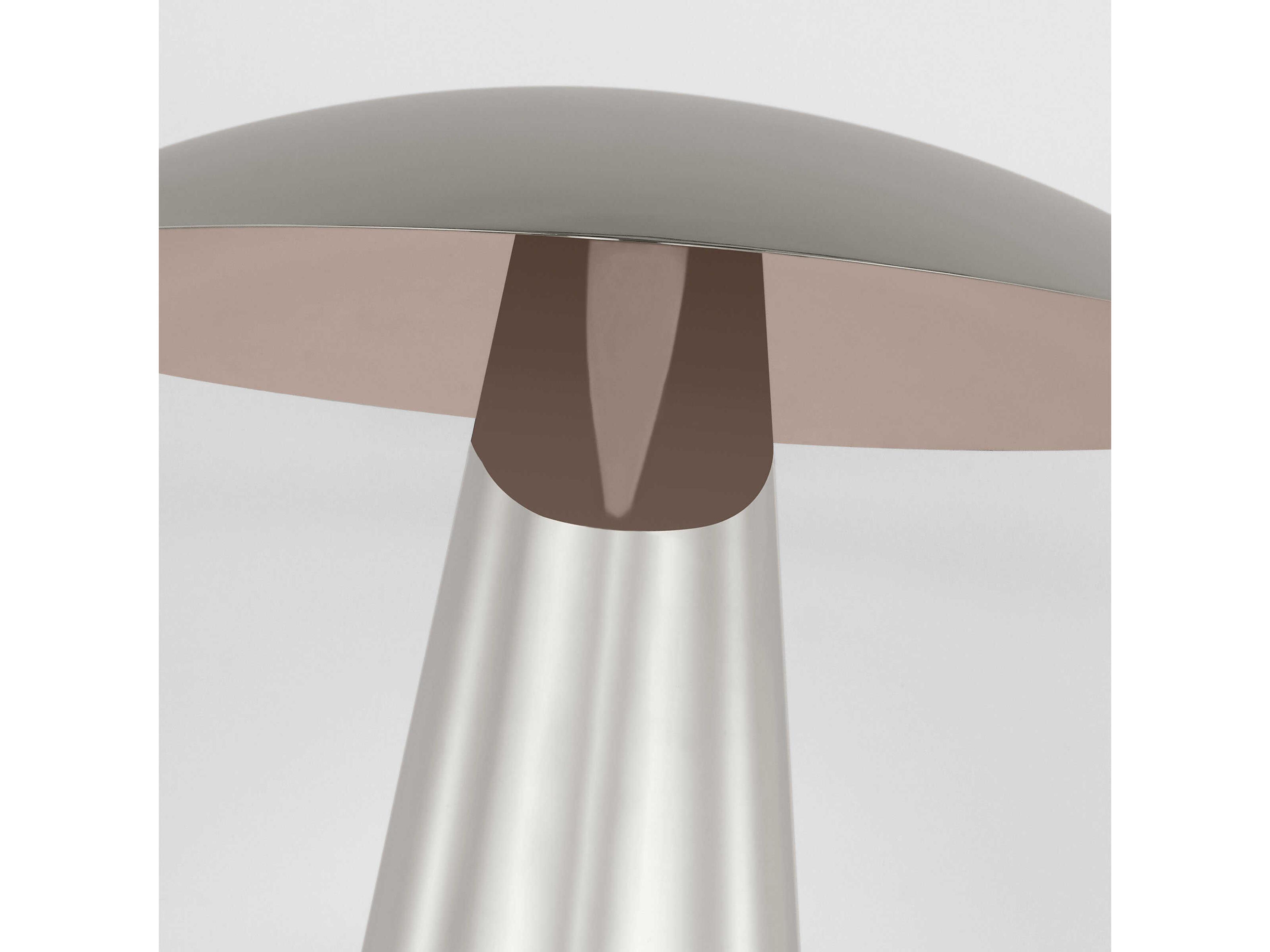 Visual Comfort Modern Aegis Polished Nickel Table Lamp