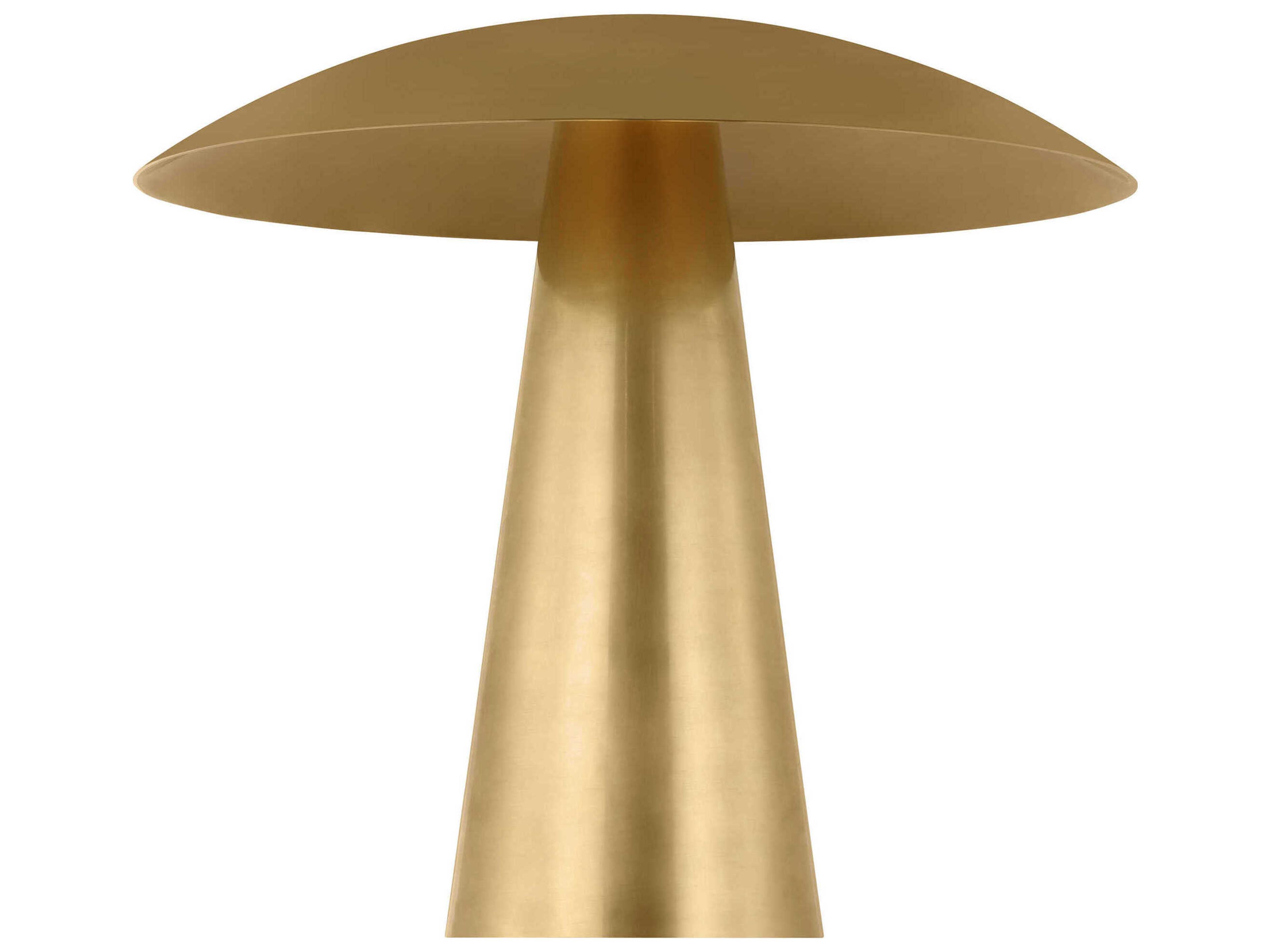 Visual Comfort Modern Aegis Natural Brass Table Lamp