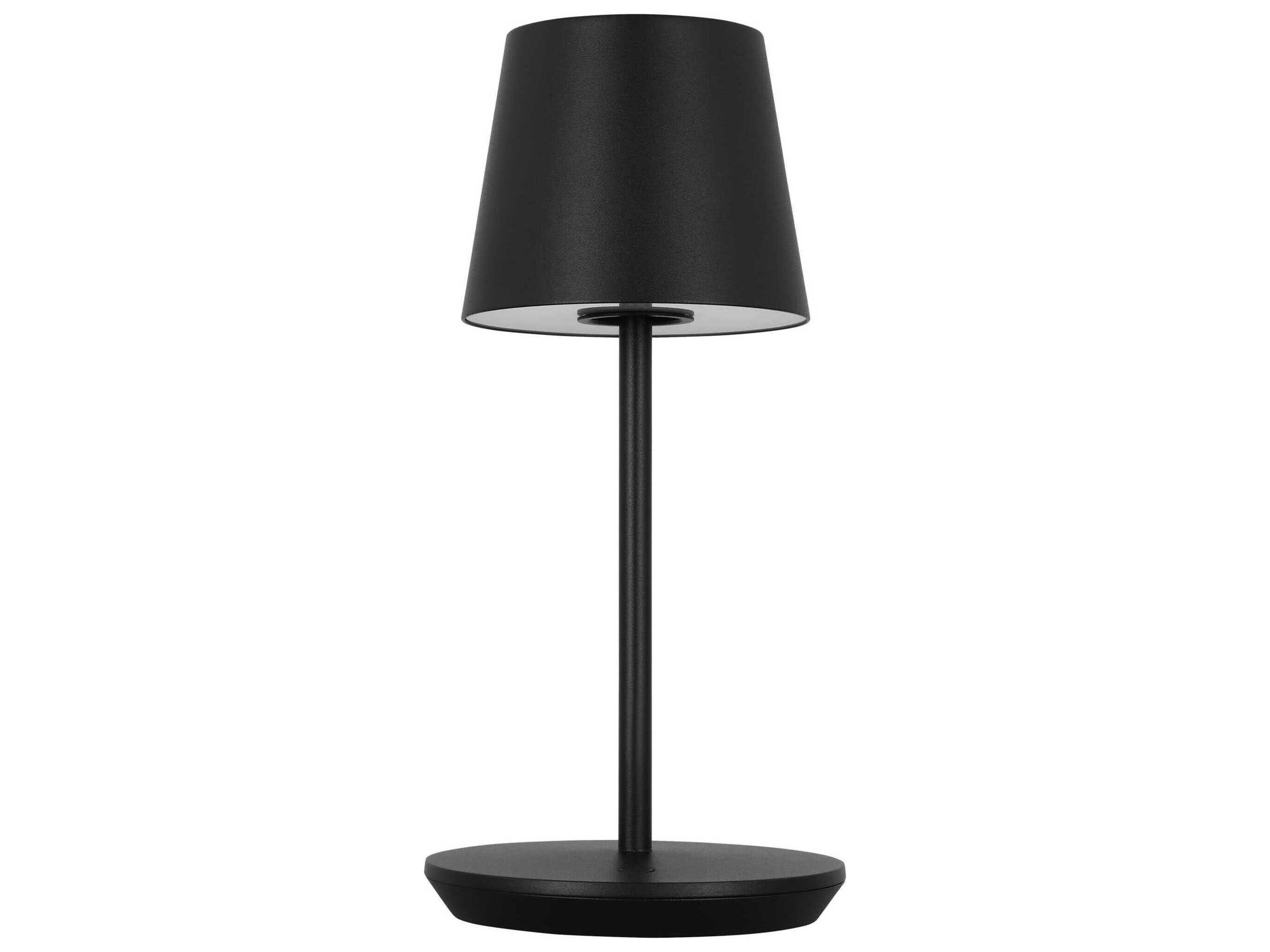 Visual Comfort Modern Nevis Black Table Lamp