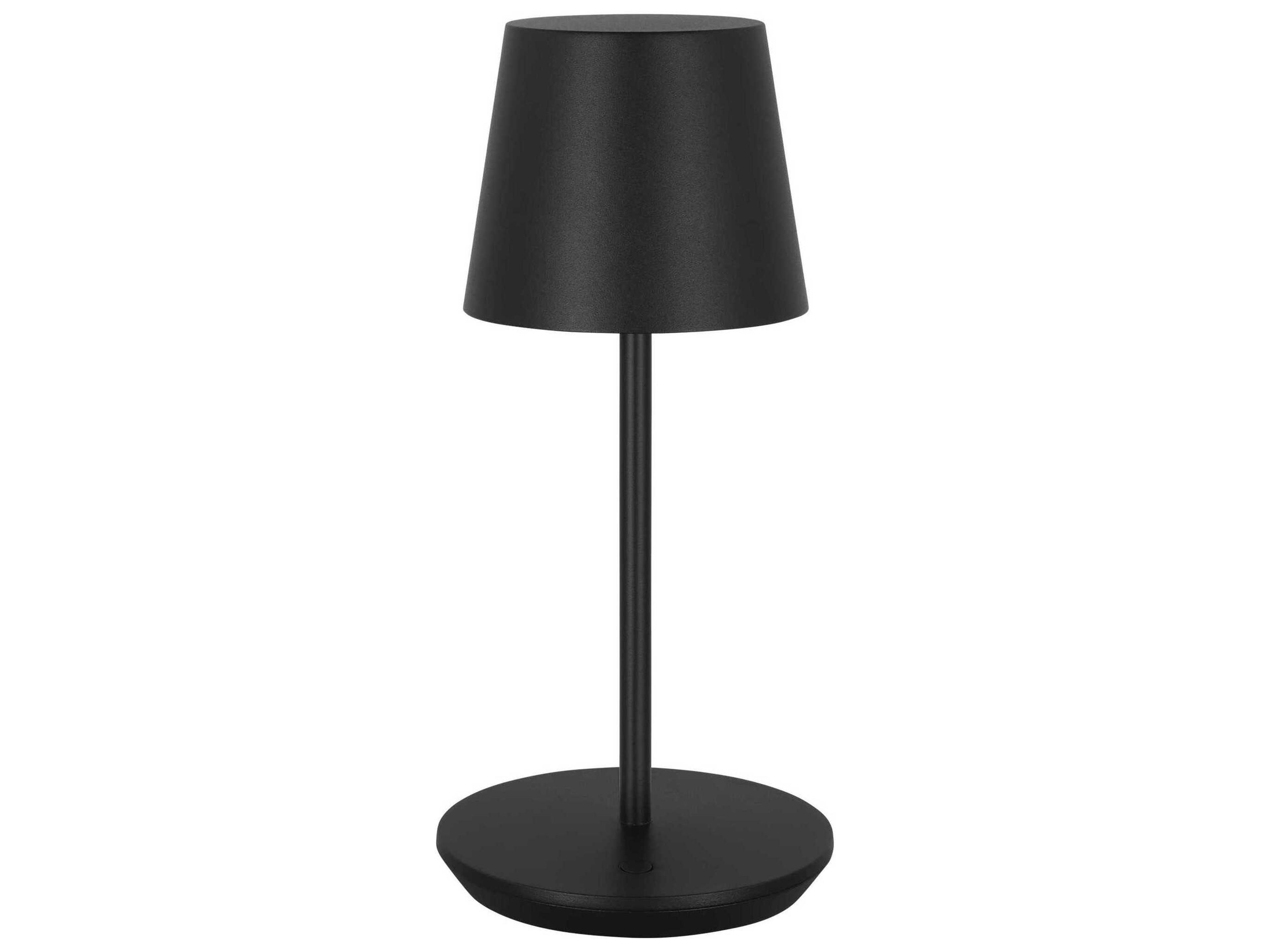 Visual Comfort Modern Nevis Black Table Lamp