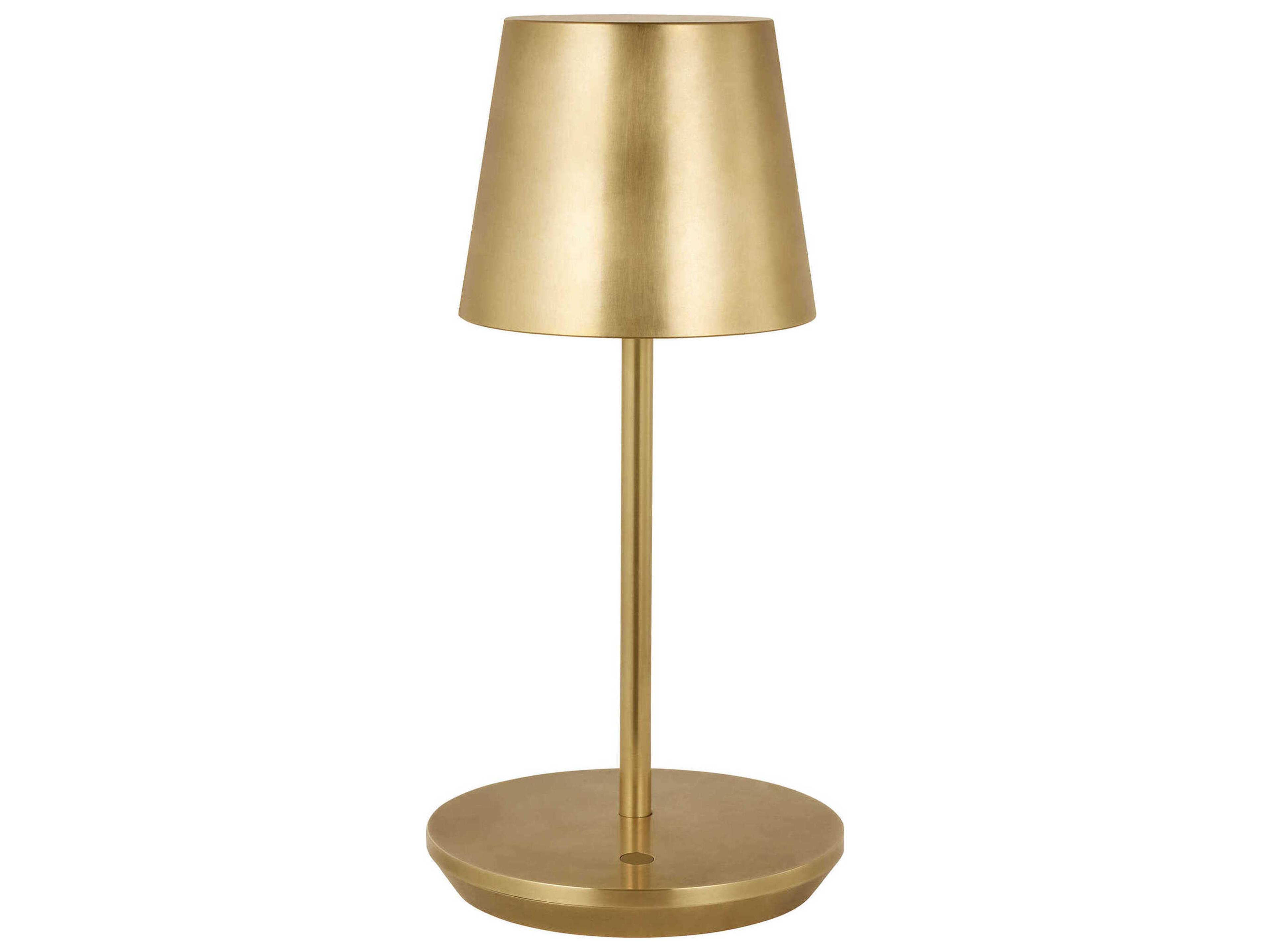 Visual Comfort Modern Nevis Hand Rubbed Antique Brass Table Lamp