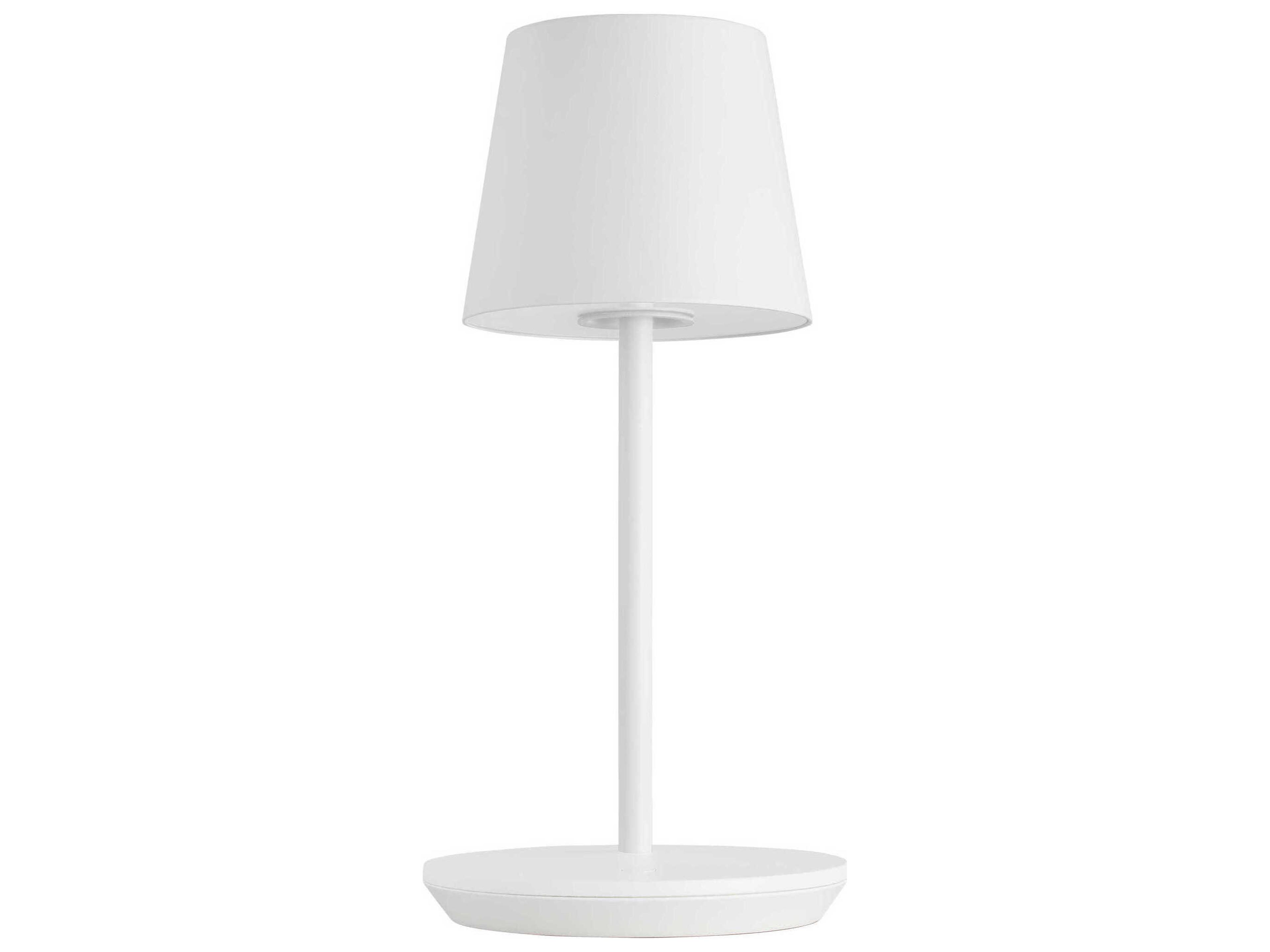 Visual Comfort Modern Nevis Matte White Table Lamp