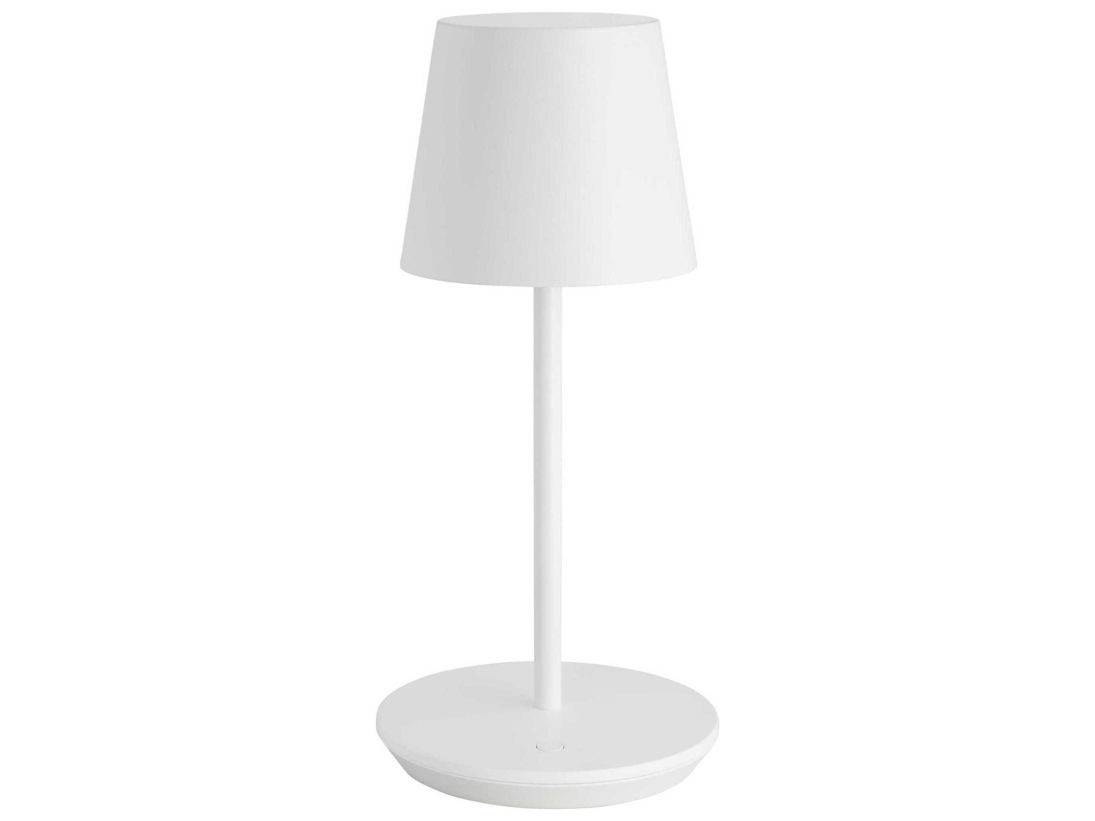 Visual Comfort Modern Nevis Matte White Table Lamp