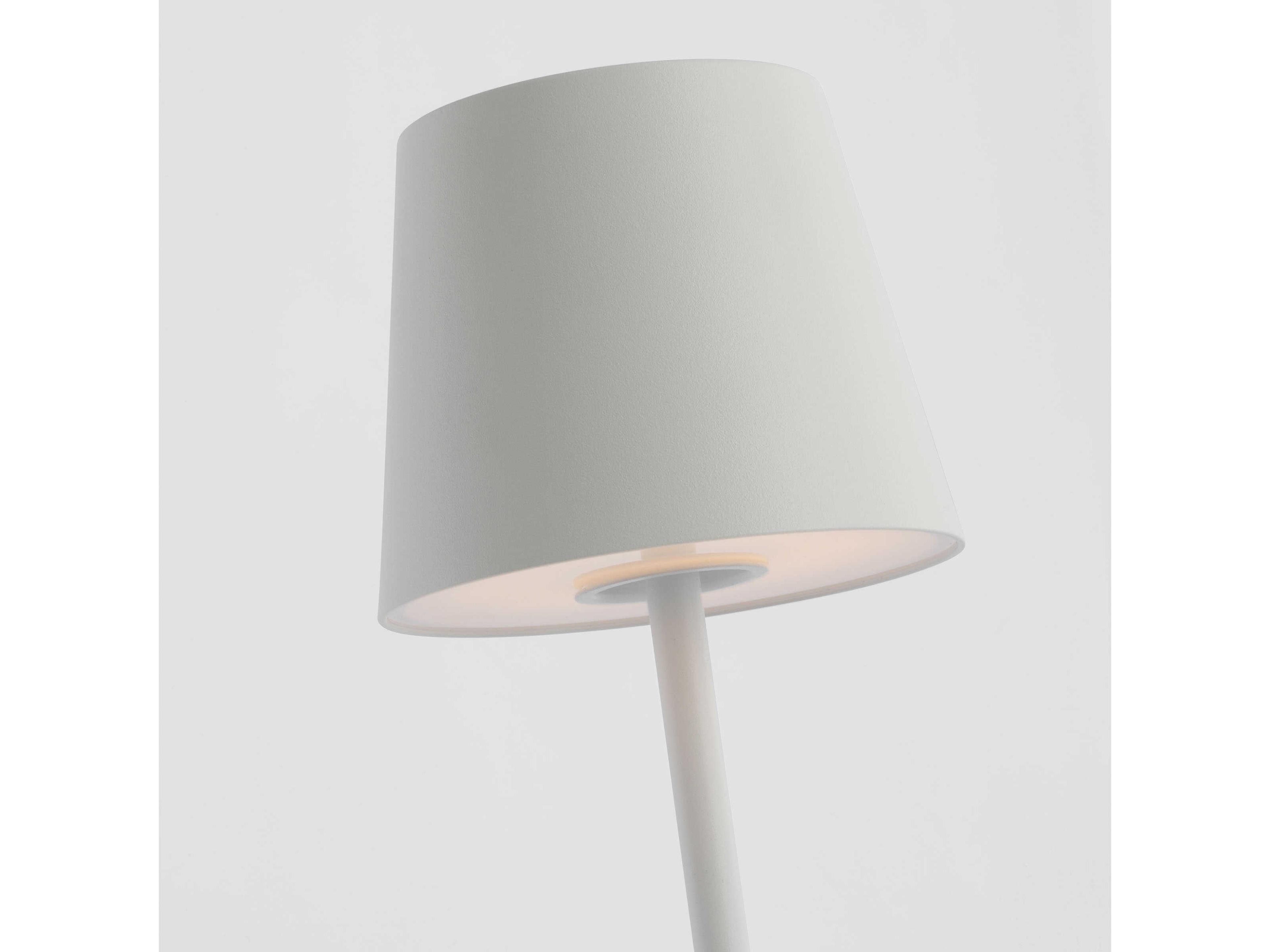 Visual Comfort Modern Nevis Matte White Table Lamp