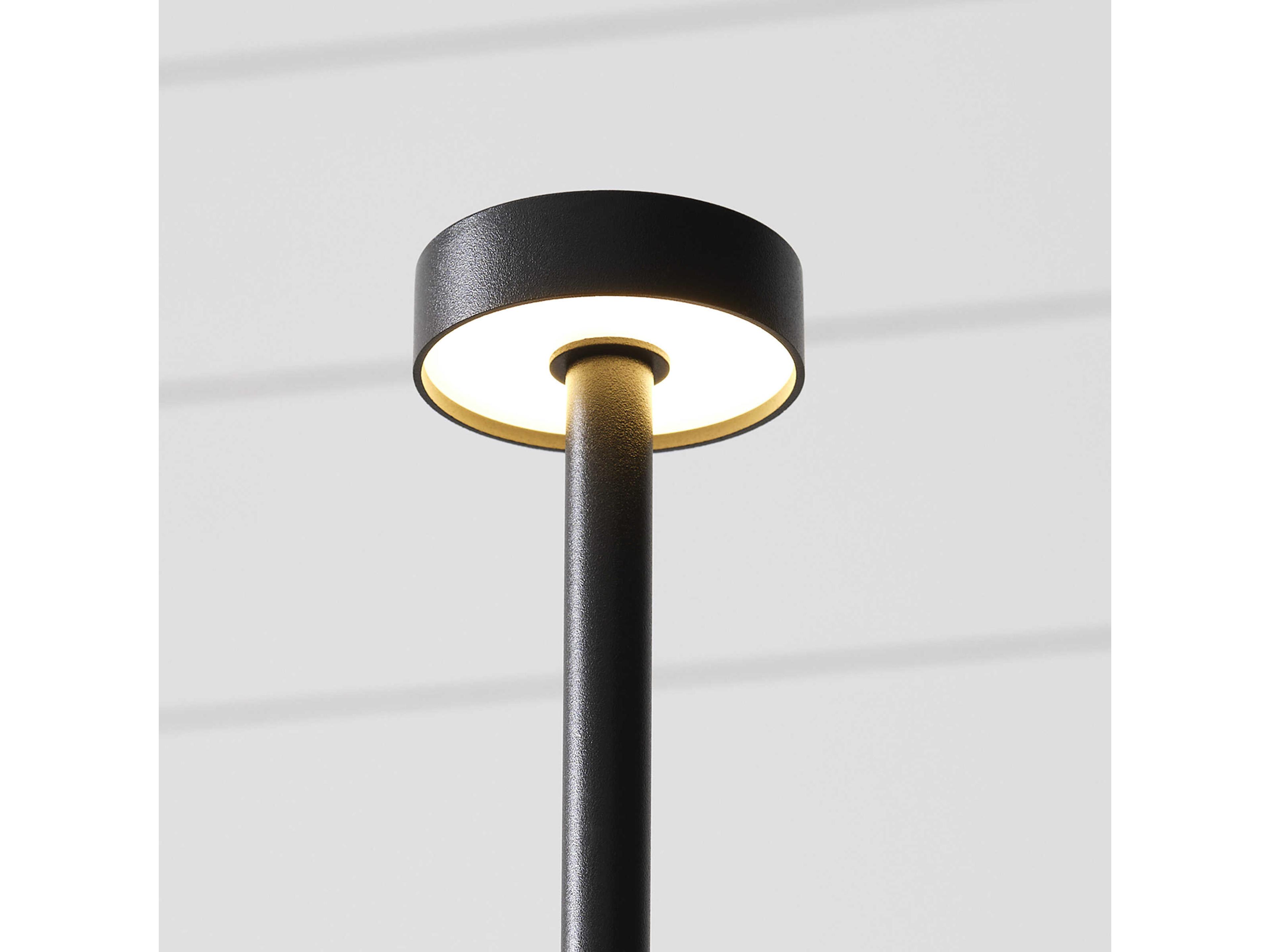 Visual Comfort Modern Moneta Black Table Lamp