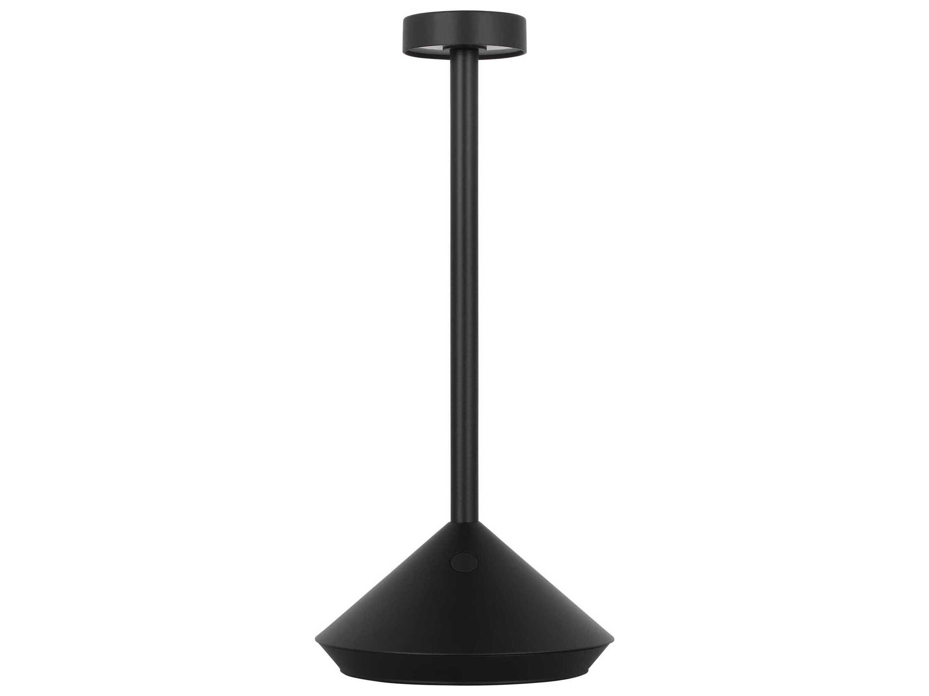 Visual Comfort Modern Moneta Black Table Lamp