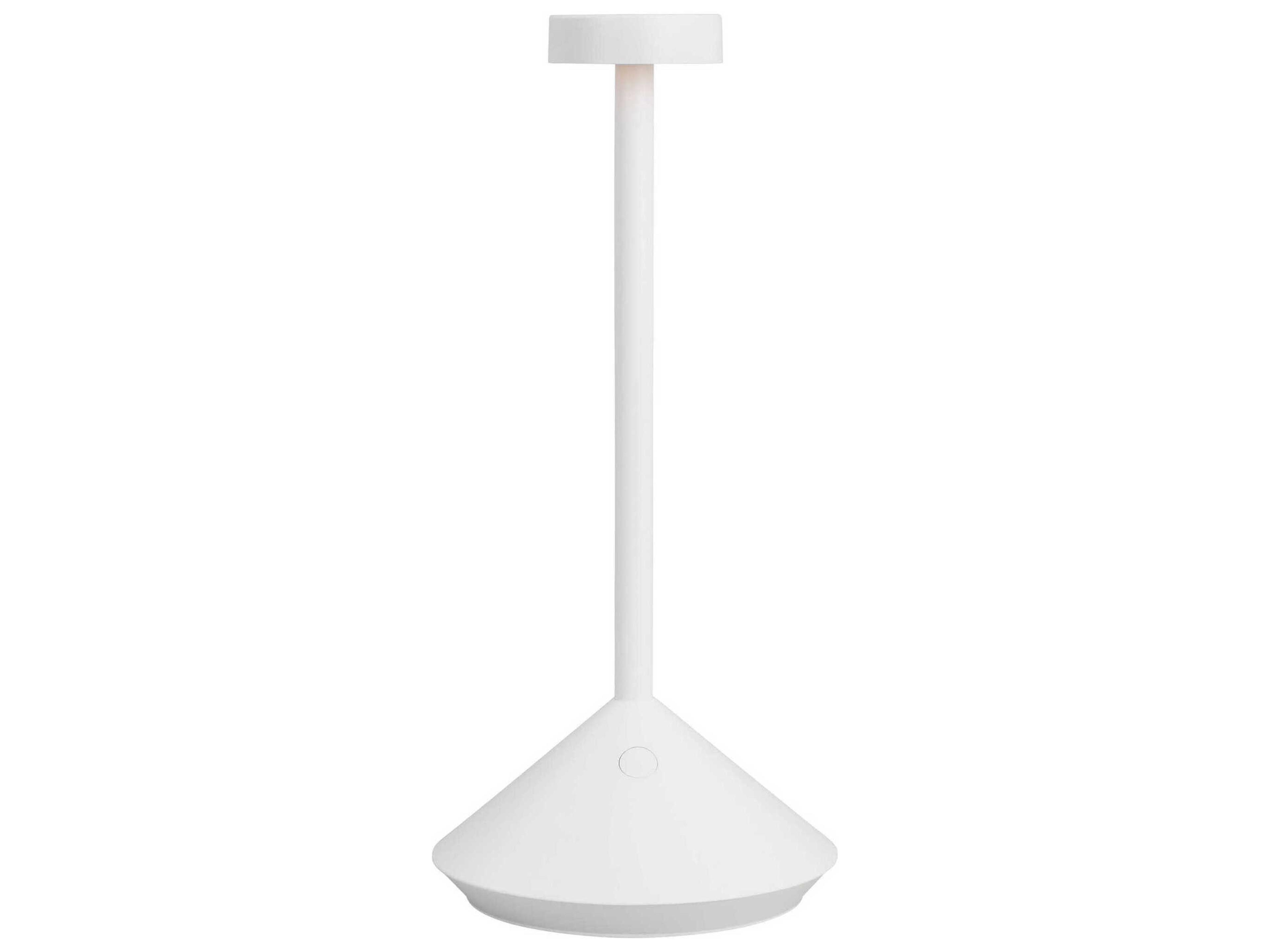 Visual Comfort Modern Moneta Matte White Table Lamp