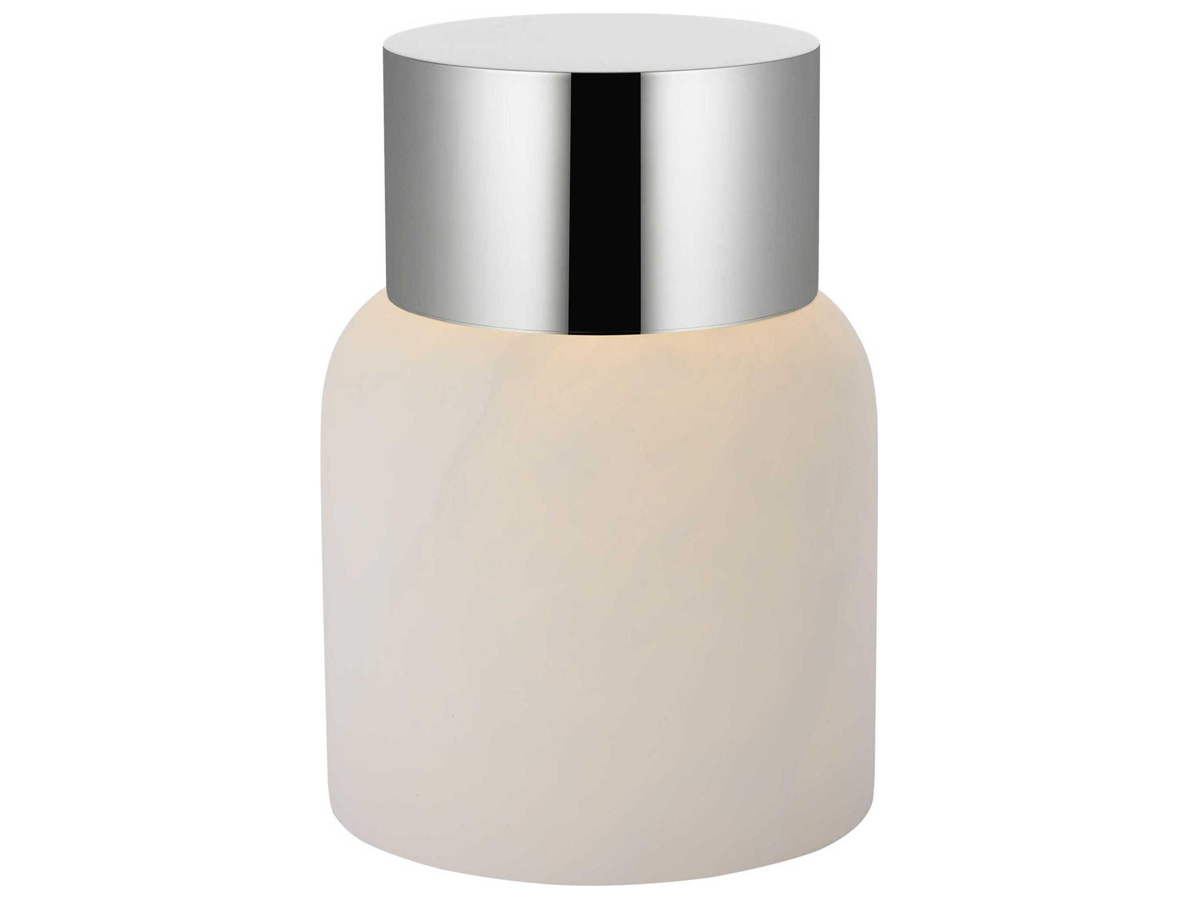 Caspe Polished Nickel Table Lamp