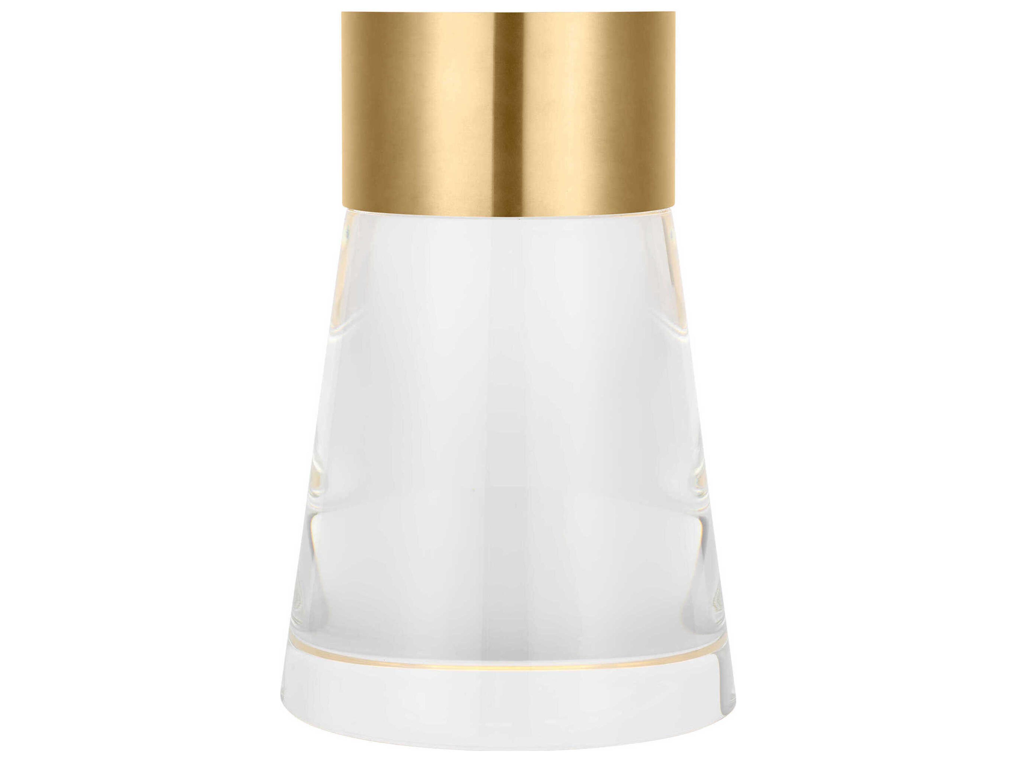 Visual Comfort Modern Caspe Hand Rubbed Antique Brass Table Lamp