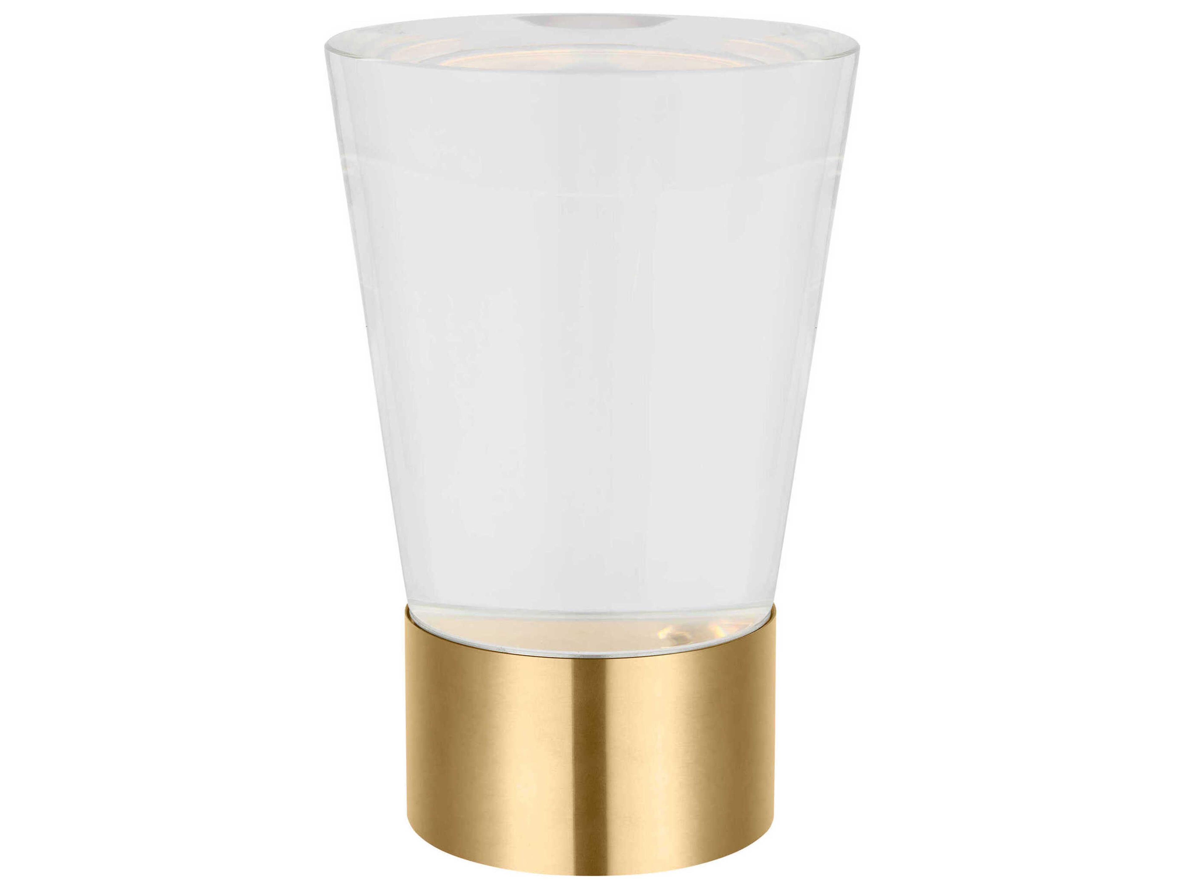 Visual Comfort Modern Caspe Hand Rubbed Antique Brass Table Lamp