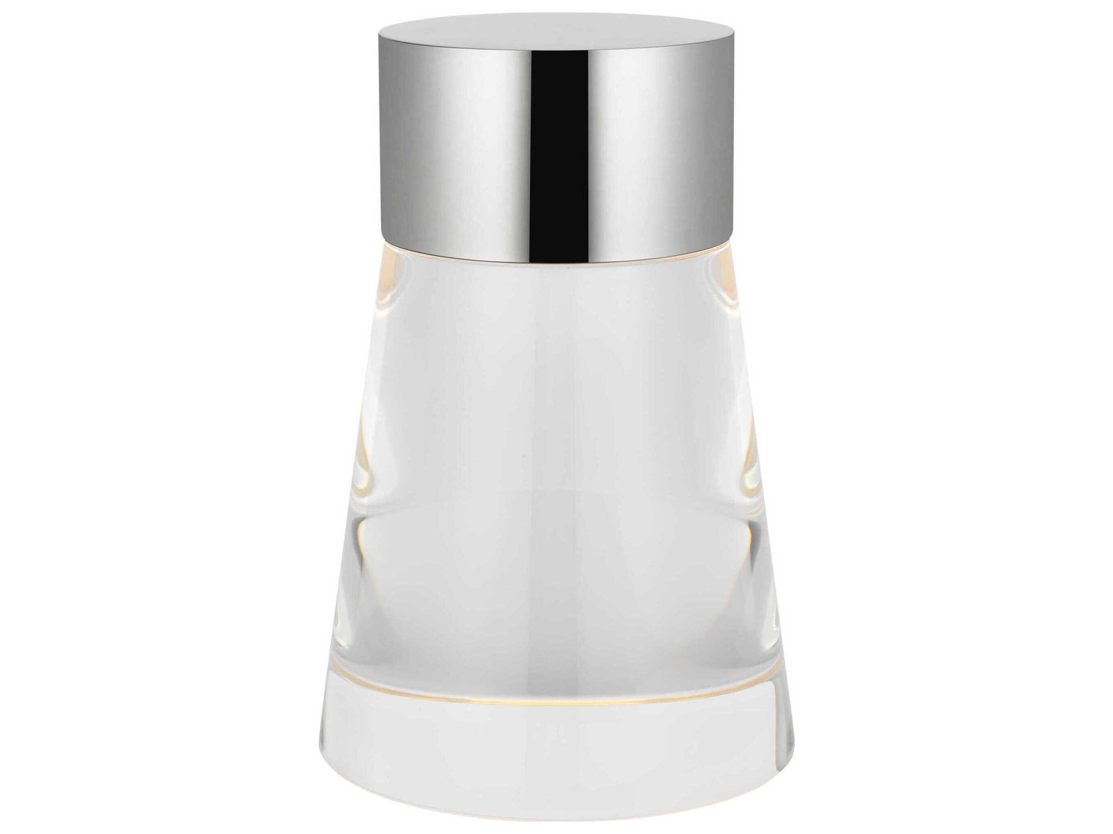 Caspe Polished Nickel Table Lamp