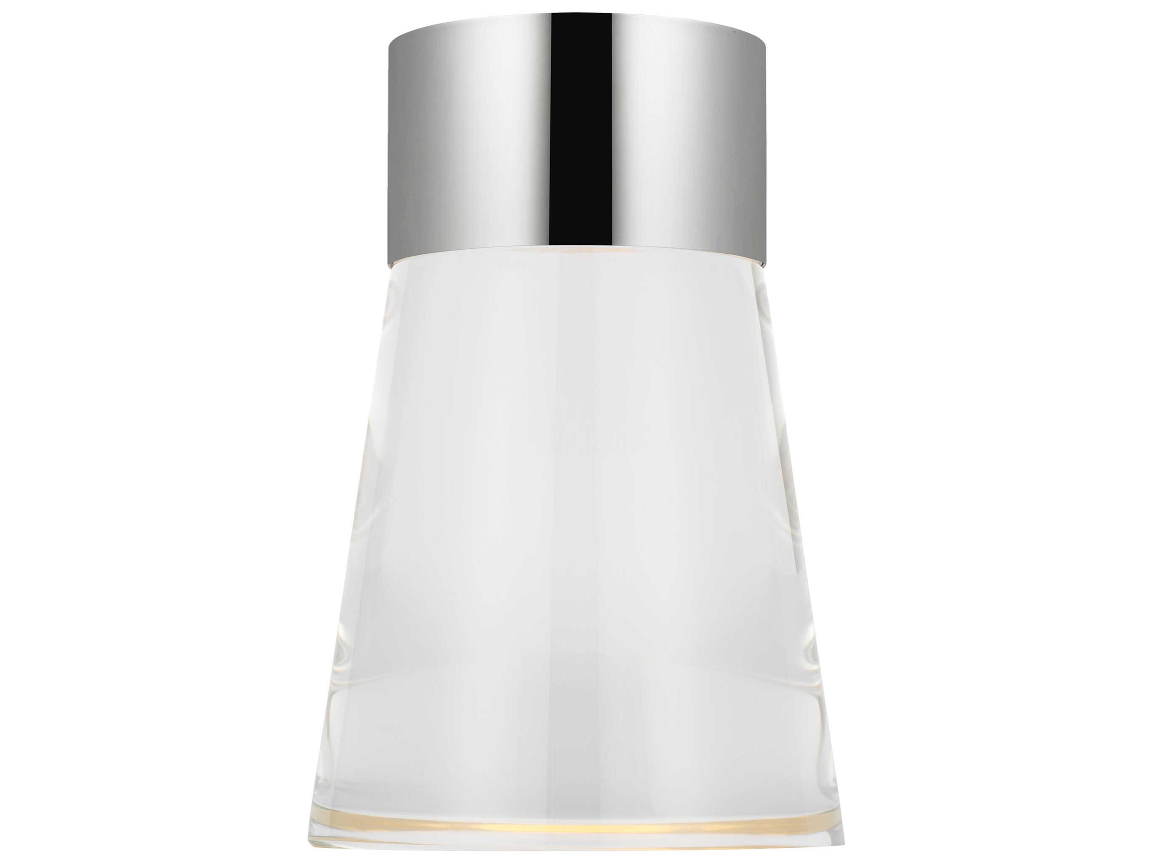 Visual Comfort Modern Caspe Polished Nickel Table Lamp