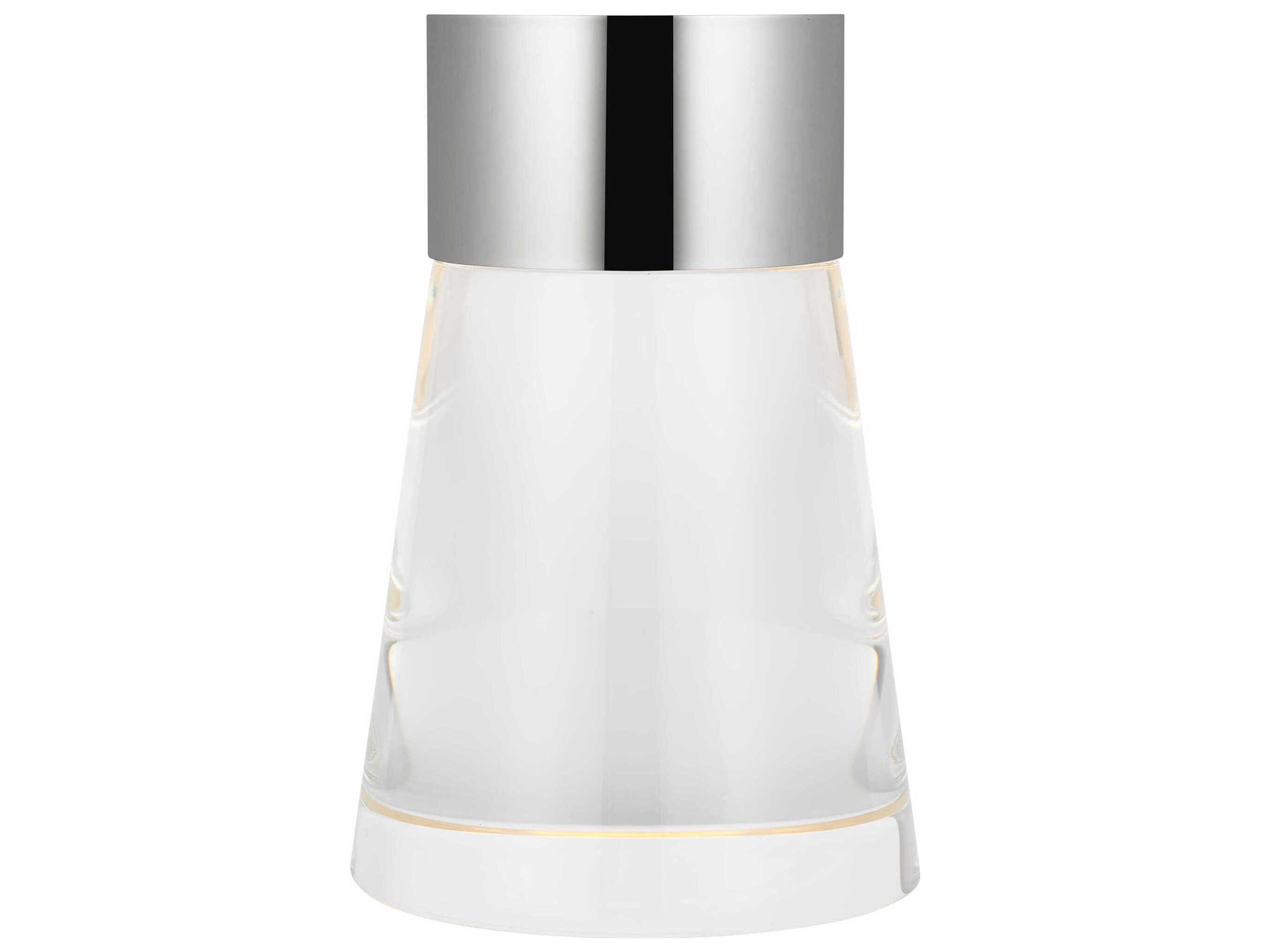 Visual Comfort Modern Caspe Polished Nickel Table Lamp