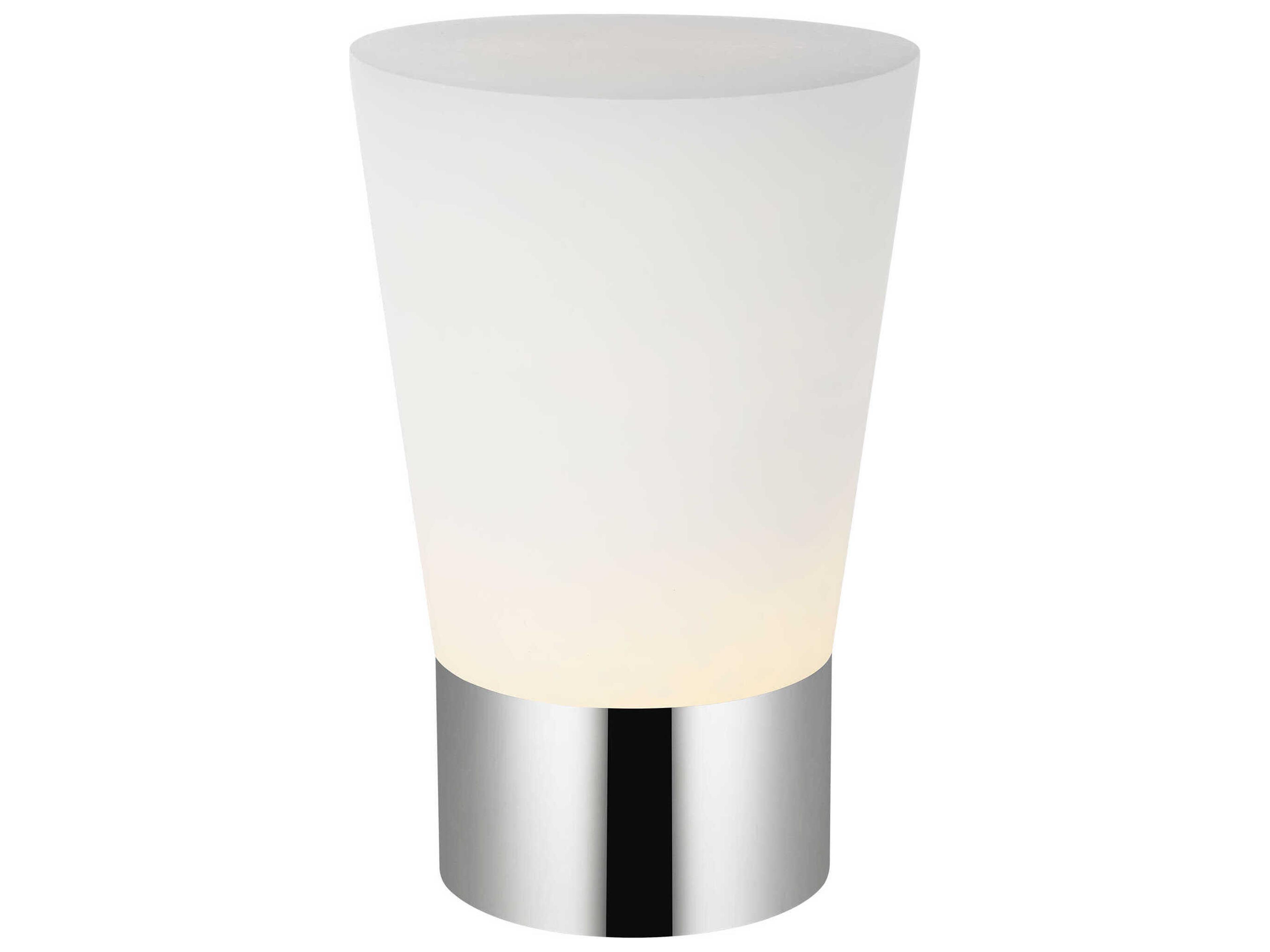 Visual Comfort Modern Caspe Polished Nickel Table Lamp