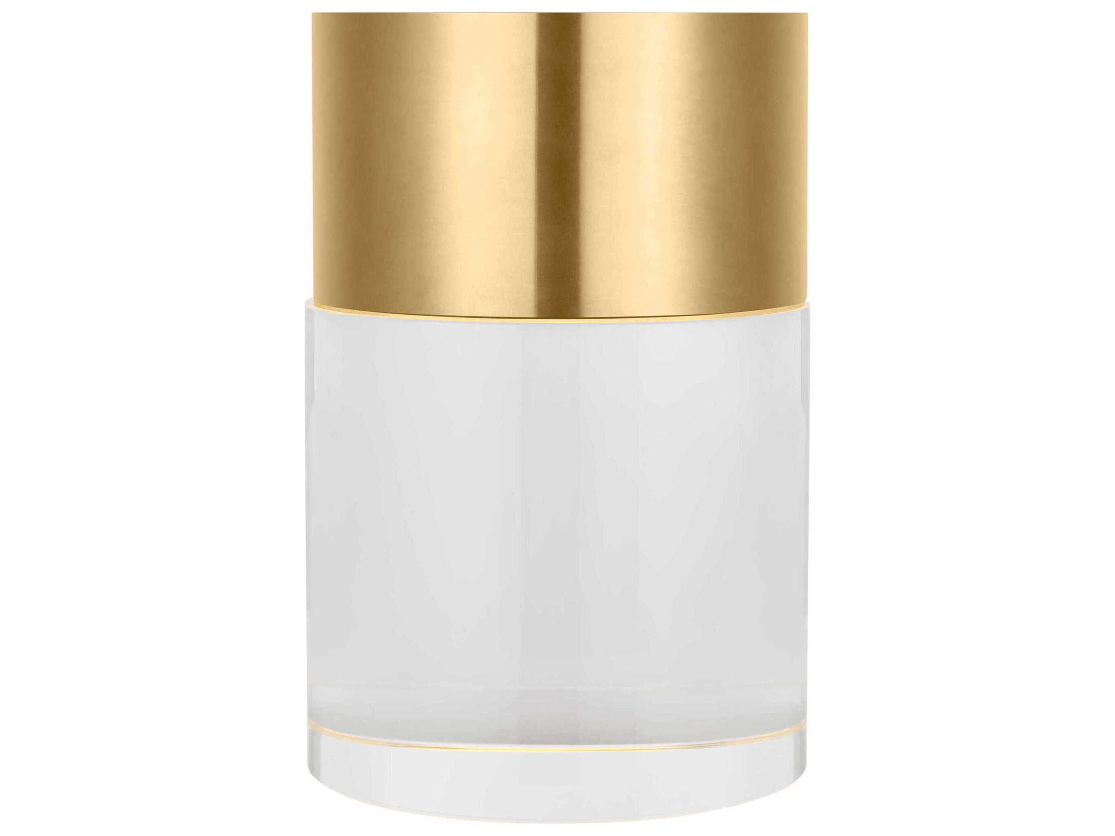 Visual Comfort Modern Caspe Hand Rubbed Antique Brass Table Lamp