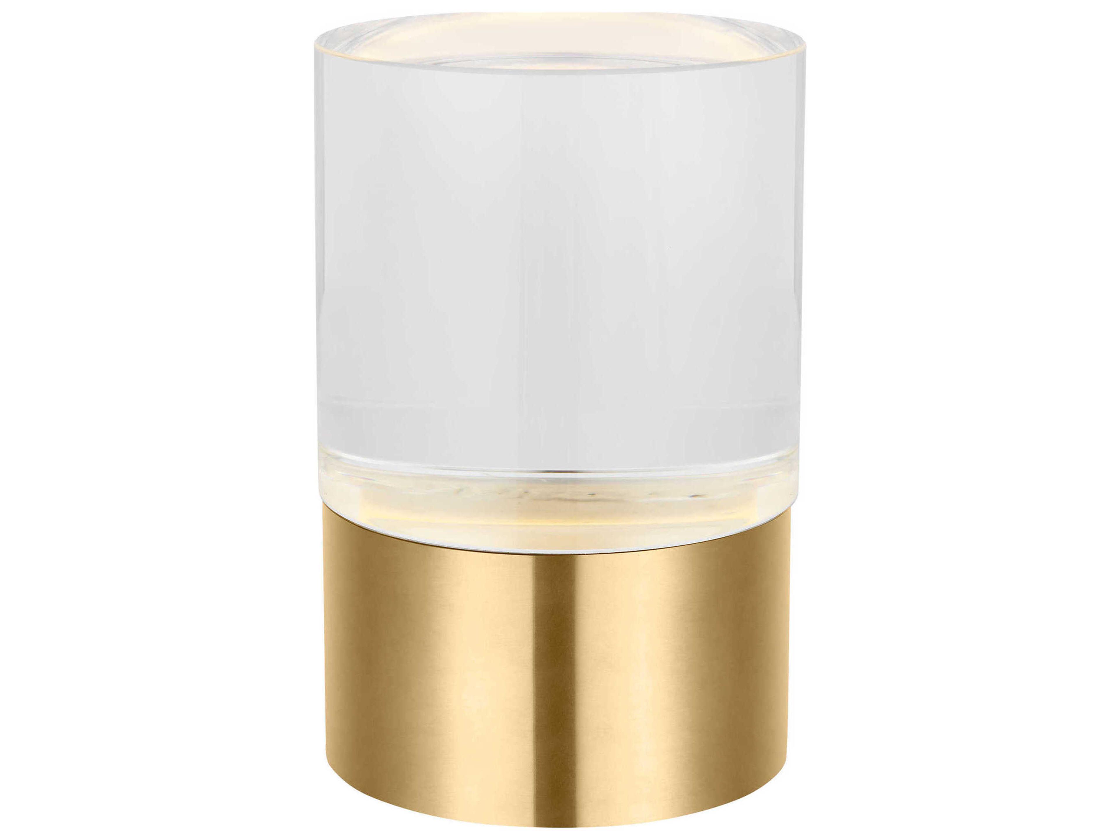 Visual Comfort Modern Caspe Hand Rubbed Antique Brass Table Lamp