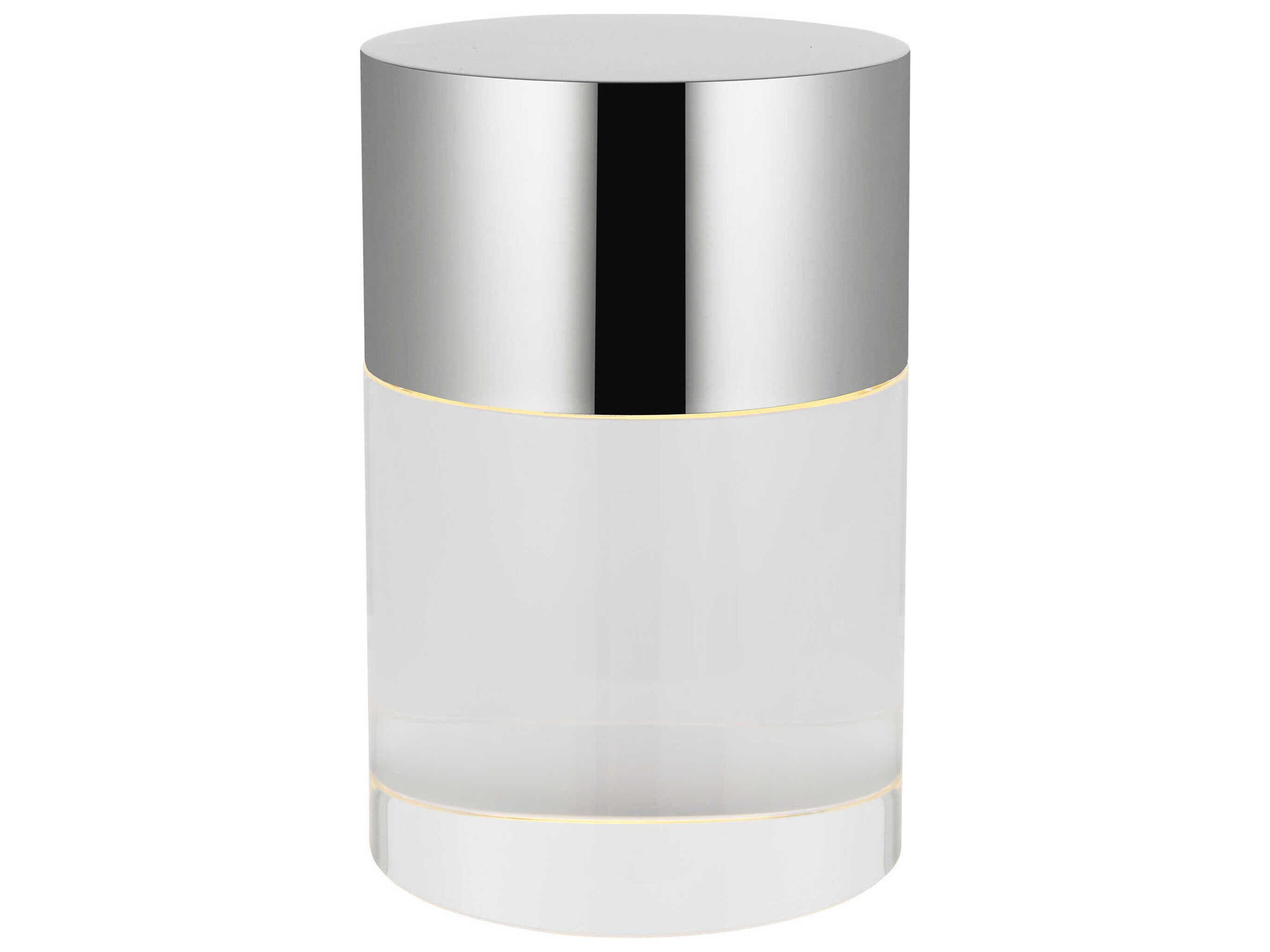 Caspe Polished Nickel Table Lamp