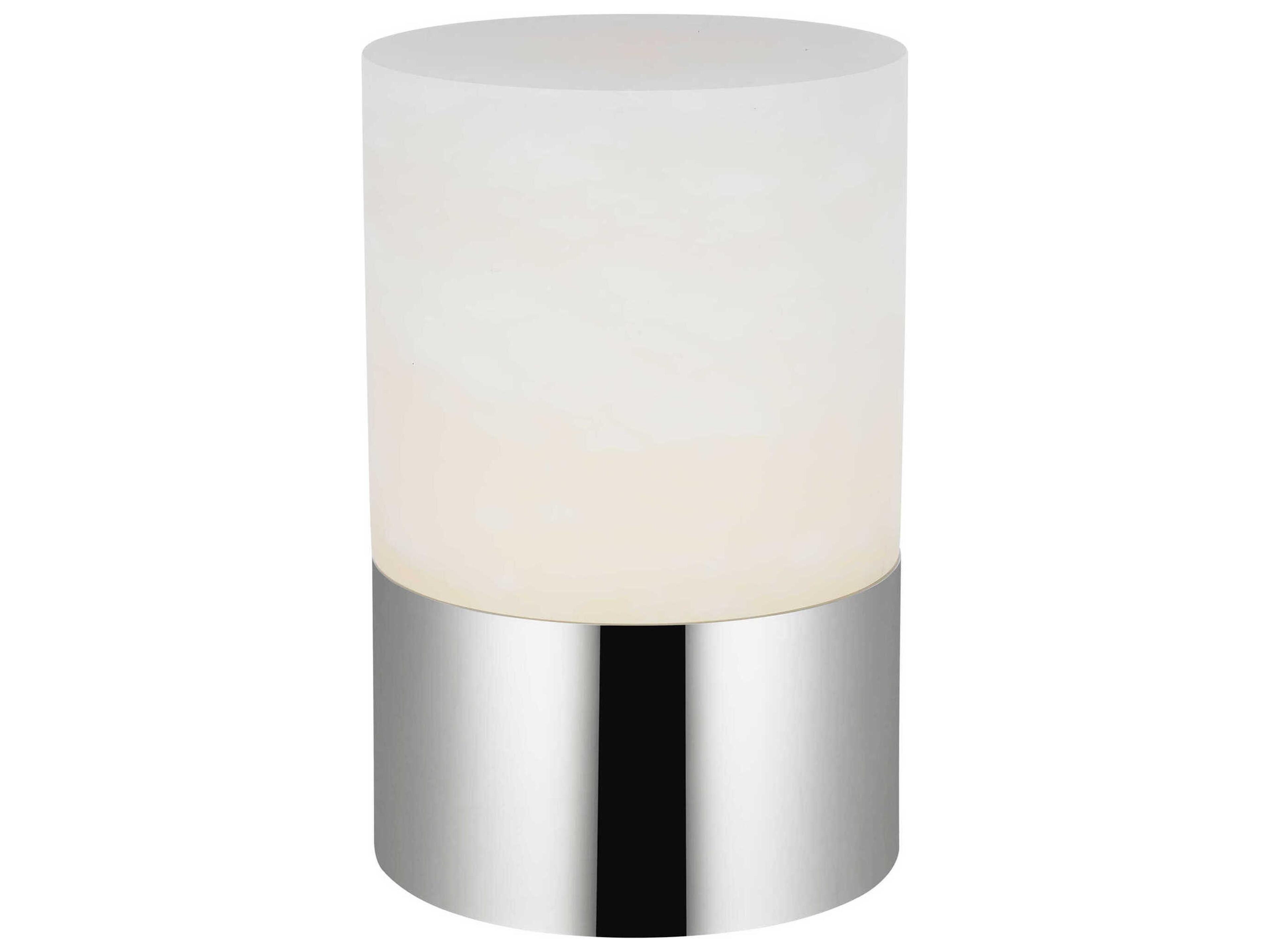Visual Comfort Modern Caspe Polished Nickel Table Lamp