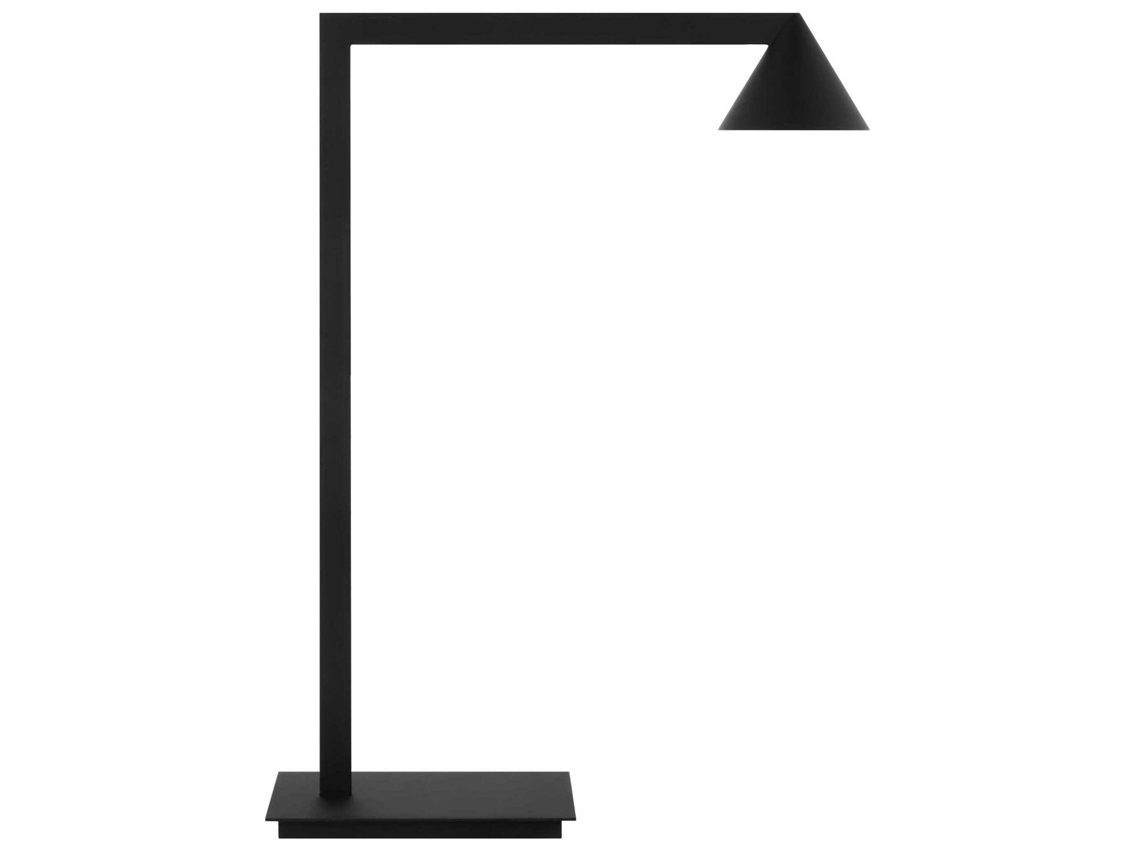 Visual Comfort Modern Midrand Nightshade Black Table Lamp