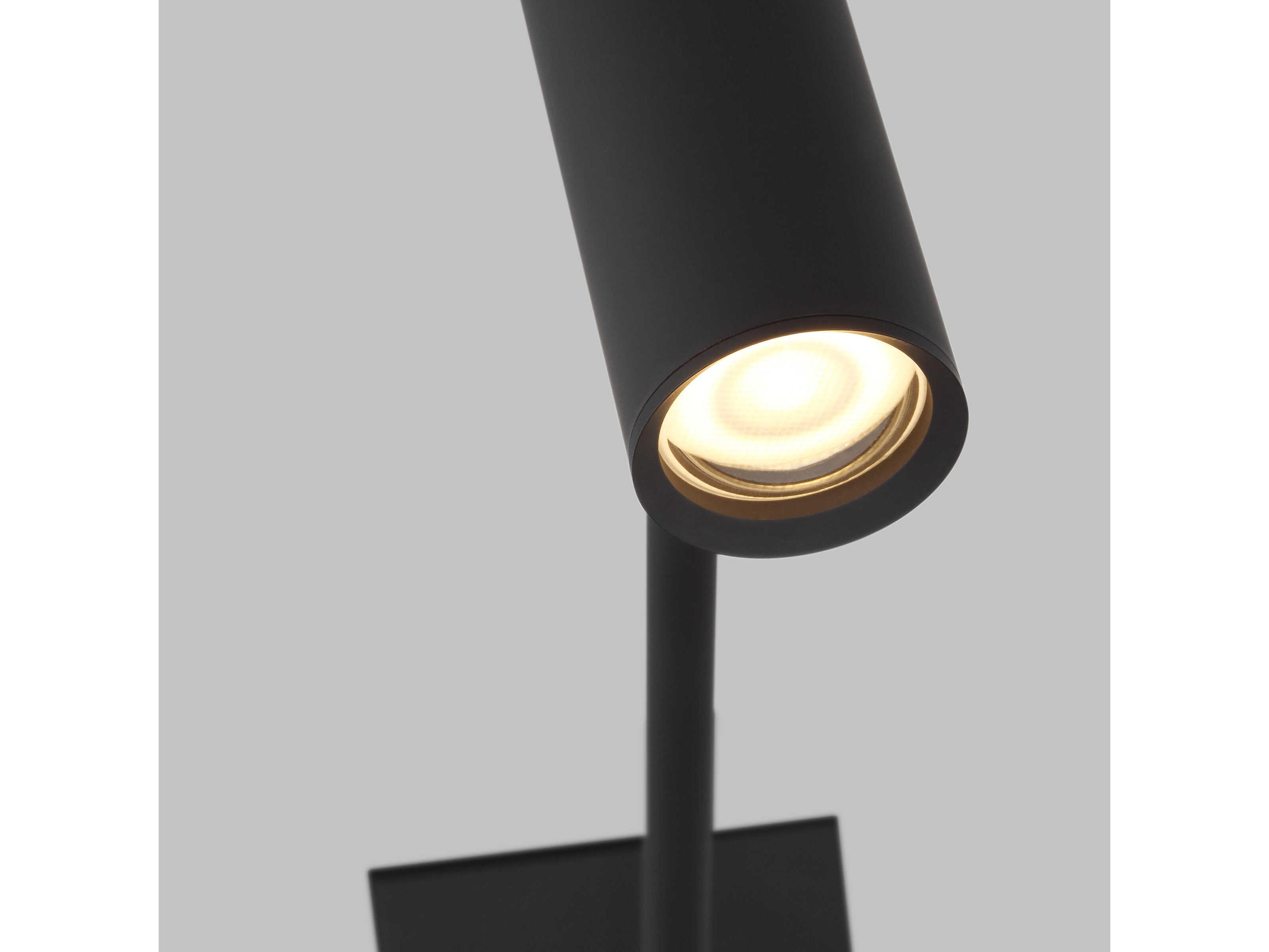 Visual Comfort Modern Ponte 1-Light Nightshade Black Swing Wall Sconce