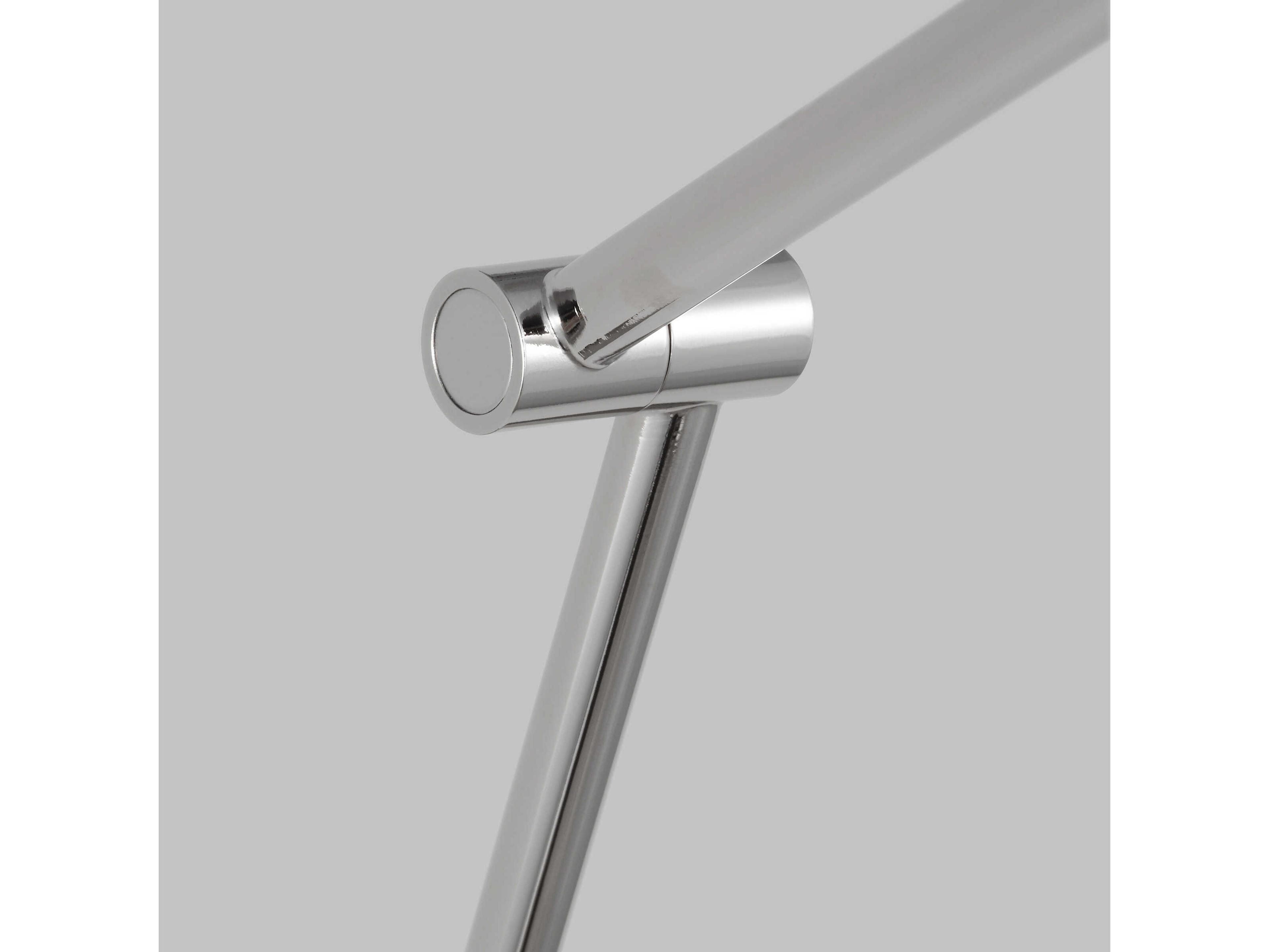 Visual Comfort Modern Ponte 1-Light Polished Nickel Silver Swing Wall Sconce