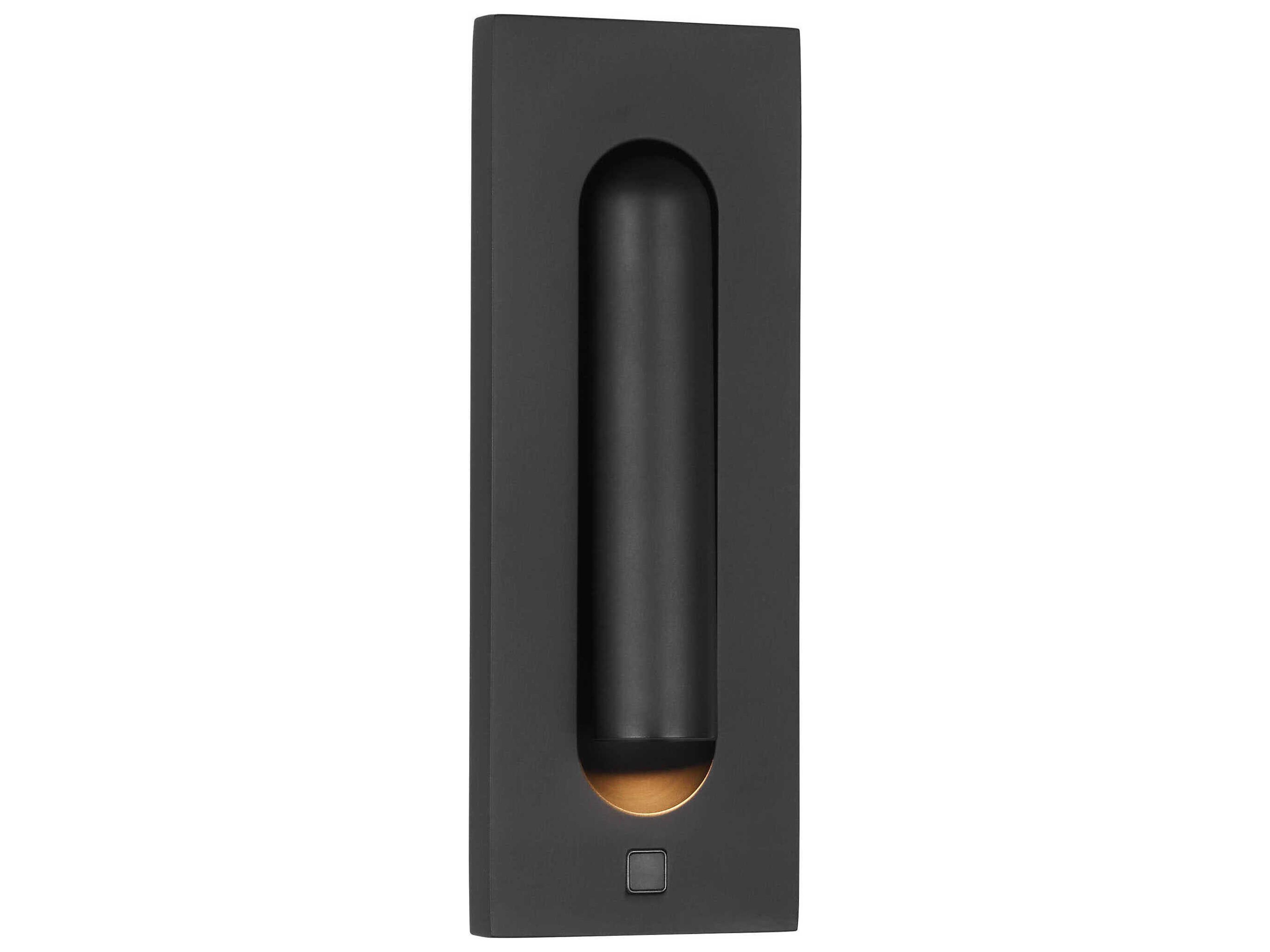 Visual Comfort Modern Ponte 1-Light Nightshade Black Wall Sconce