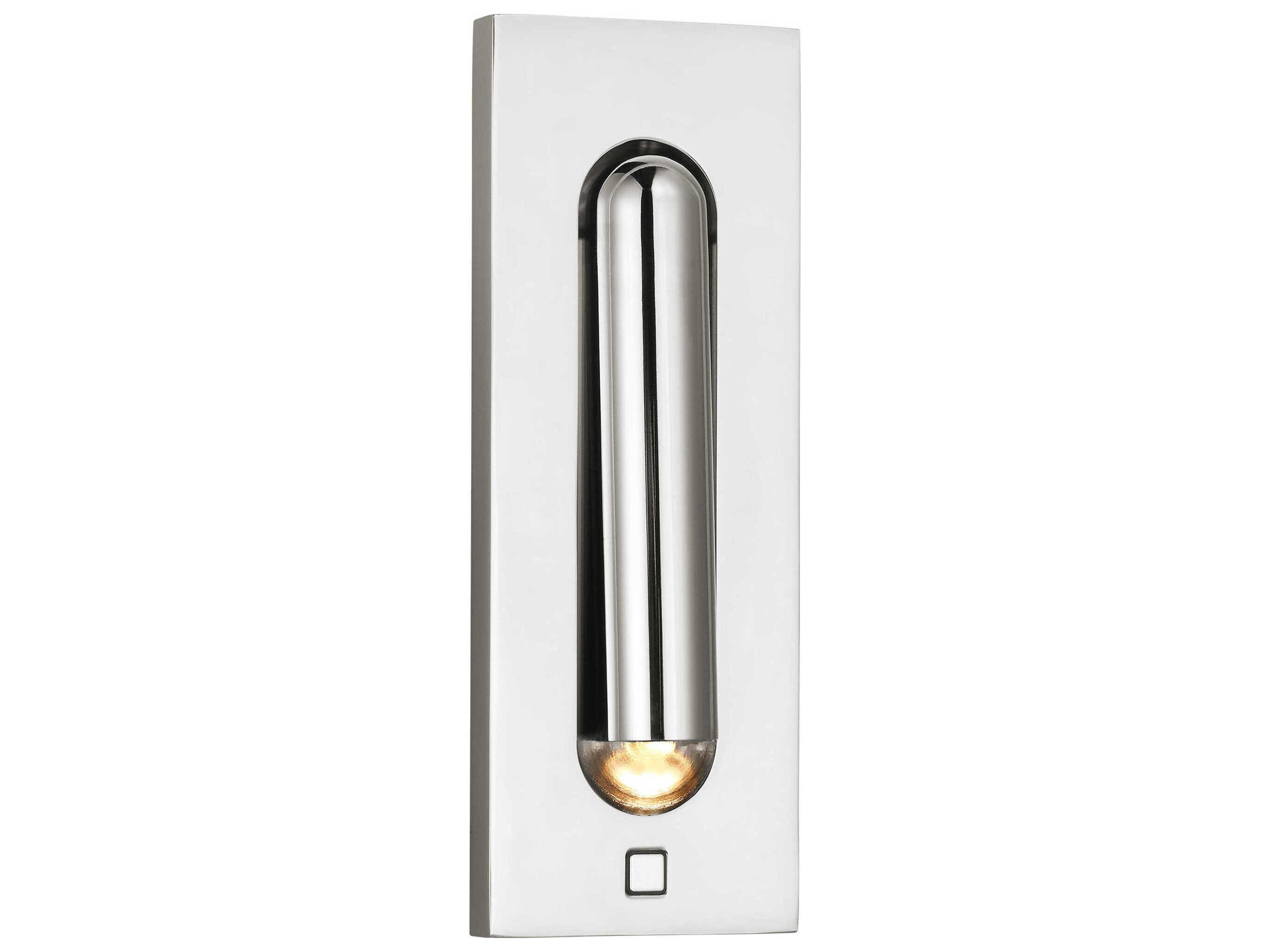 Visual Comfort Modern Ponte 1-Light Polished Nickel Wall Sconce
