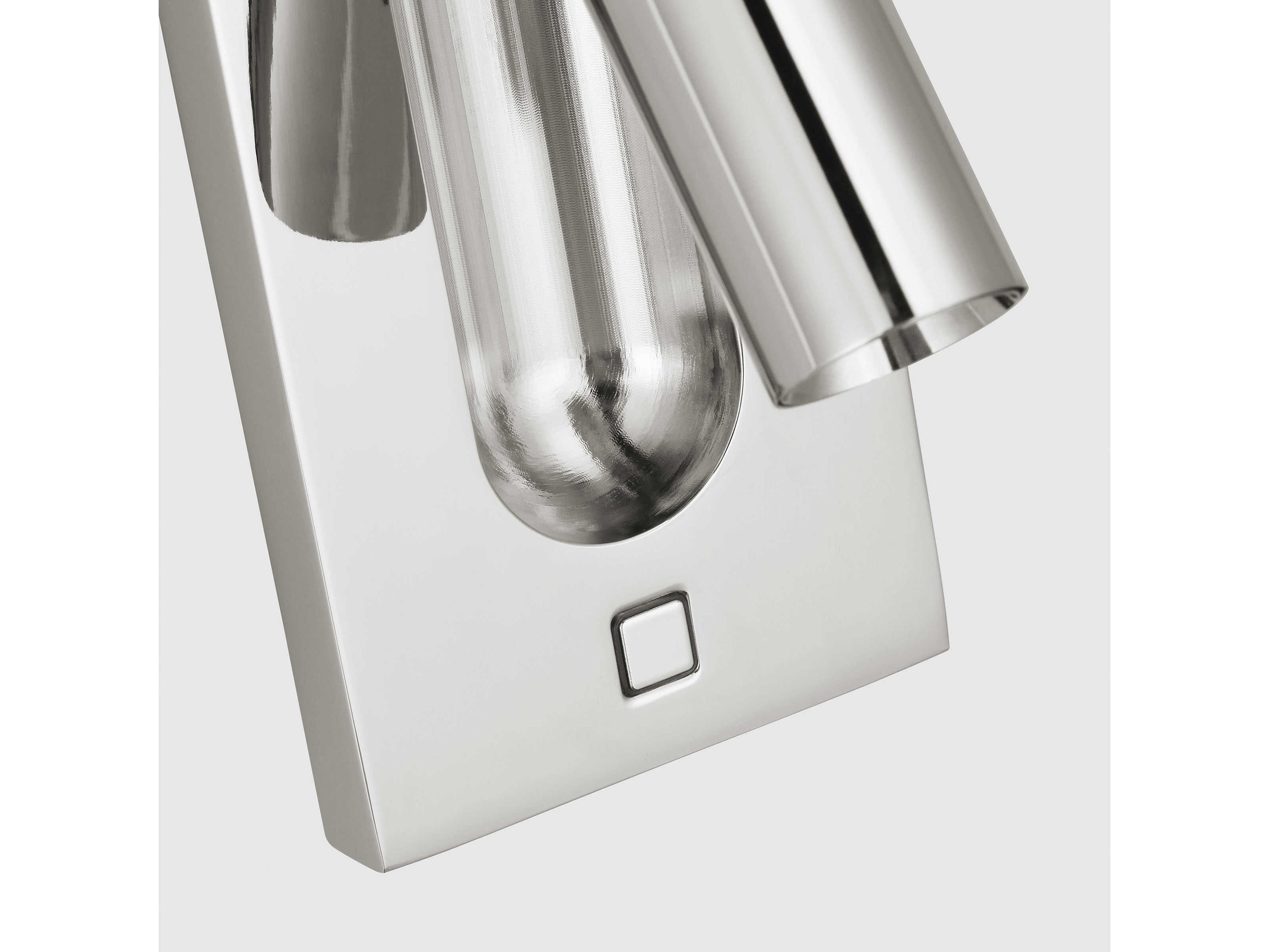 Visual Comfort Modern Ponte 1-Light Polished Nickel Wall Sconce