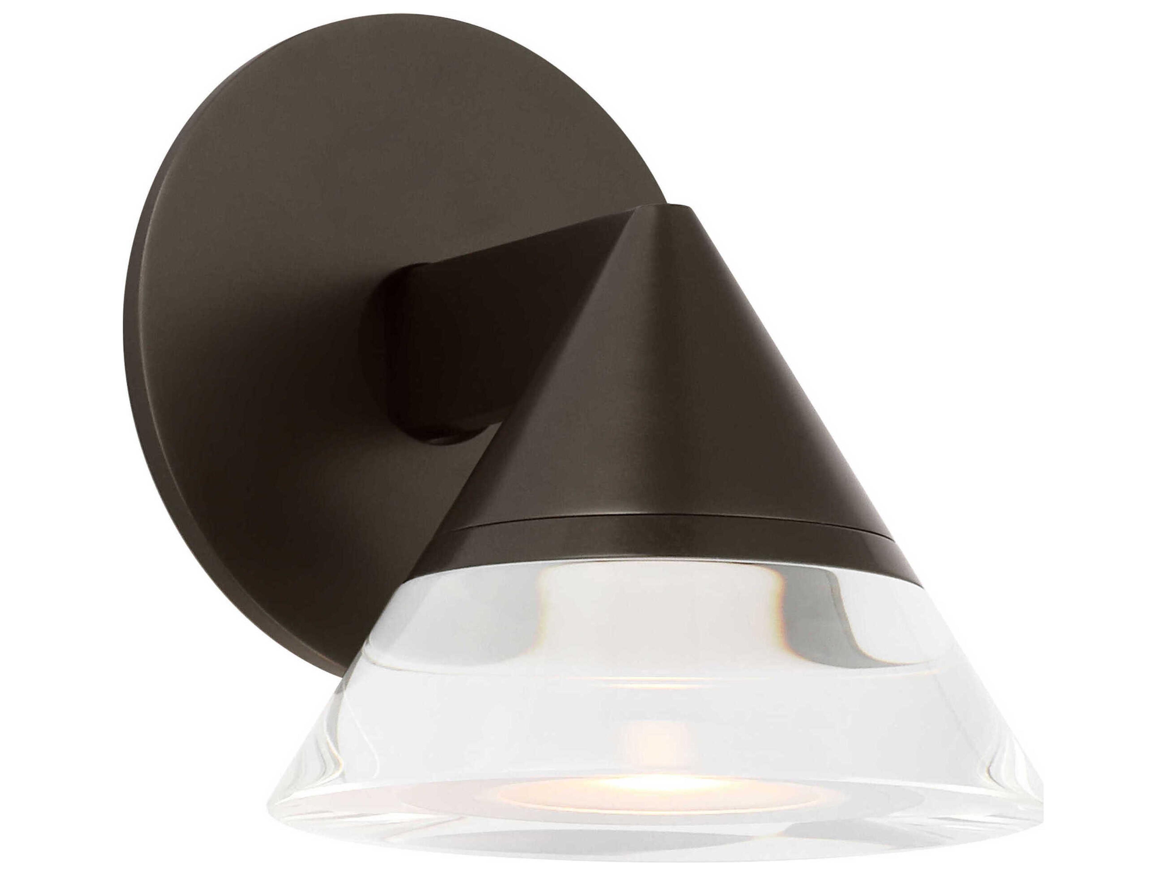 Visual Comfort Modern Midrand 1-Light Bronze Wall Sconce