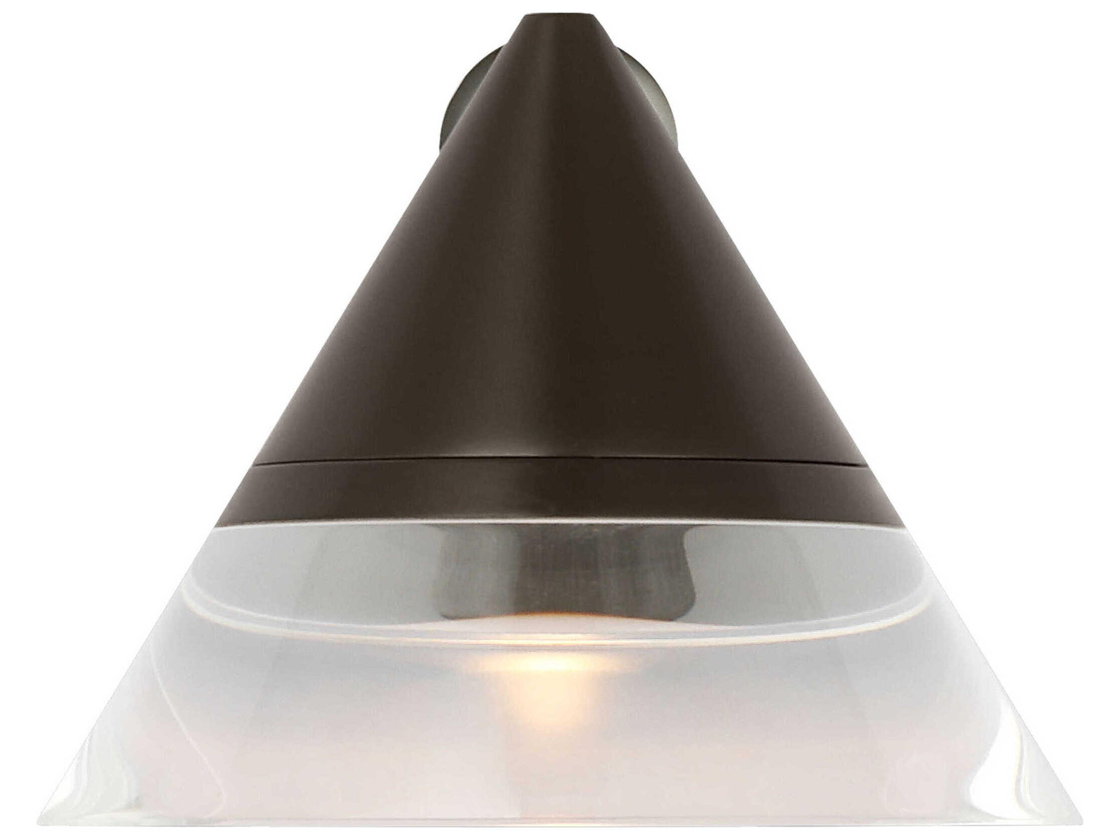 Visual Comfort Modern Midrand 1-Light Bronze Wall Sconce