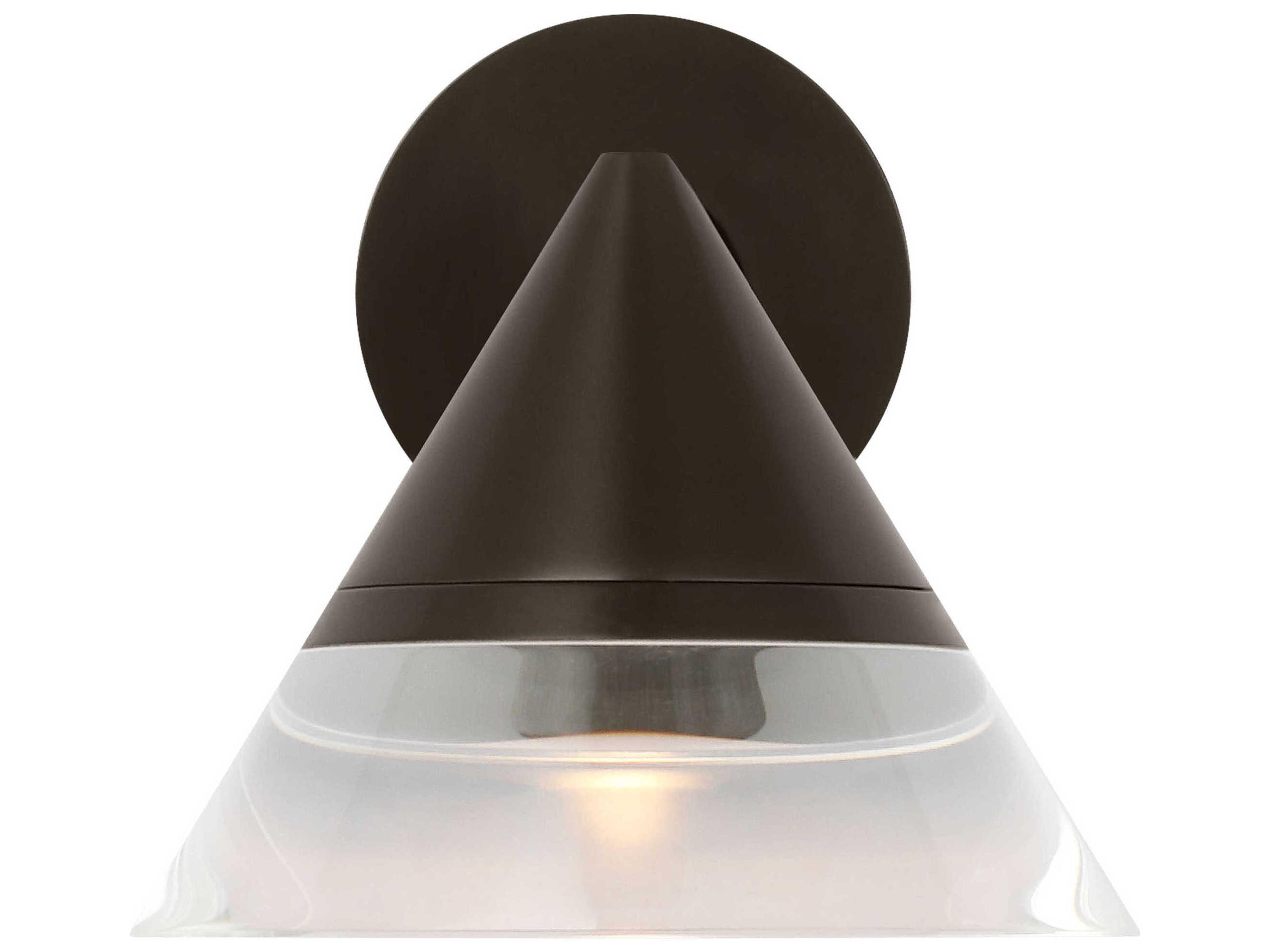 Visual Comfort Modern Midrand 1-Light Bronze Wall Sconce