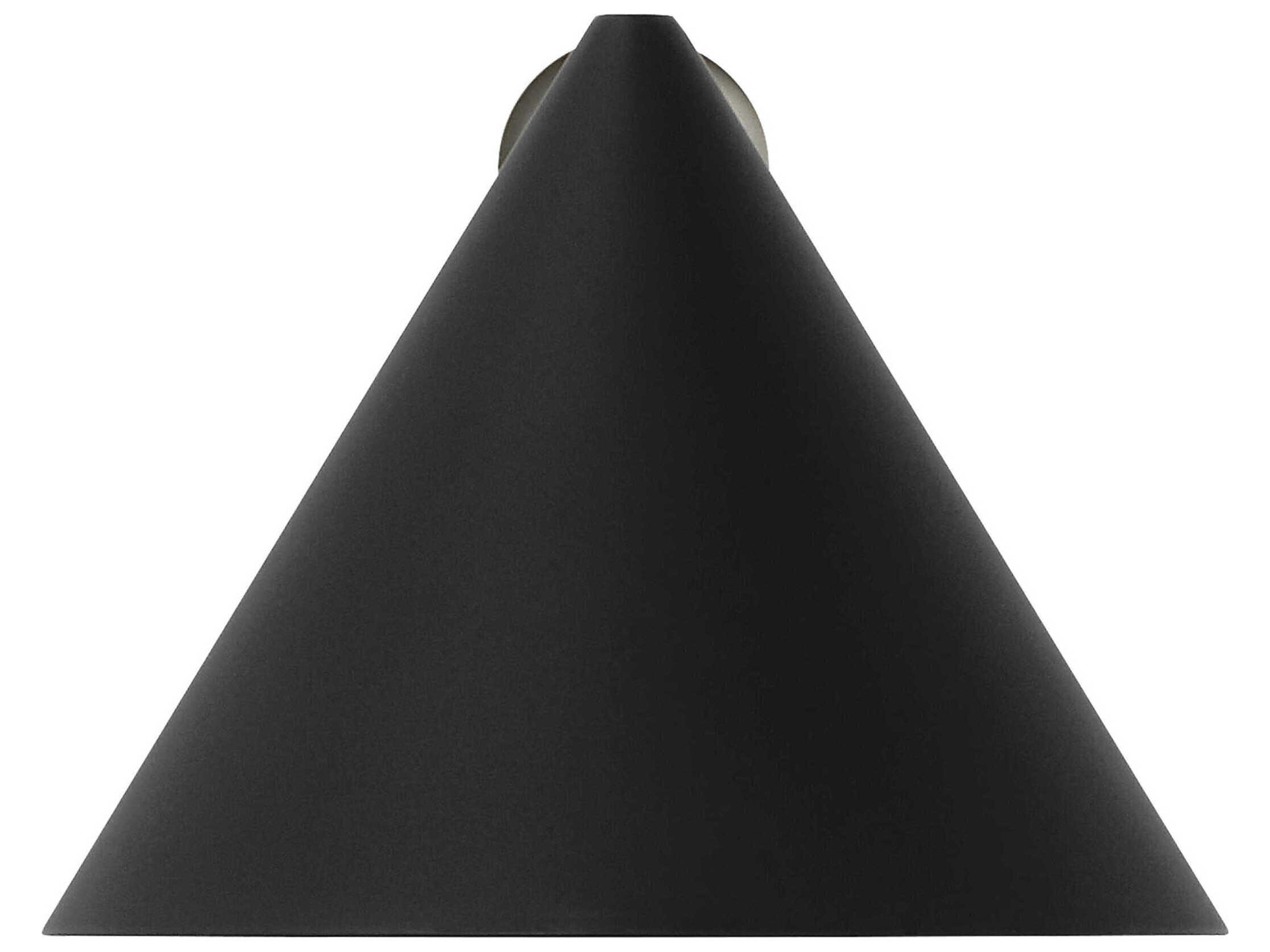 Visual Comfort Modern Midrand 1-Light Nightshade Black Wall Sconce