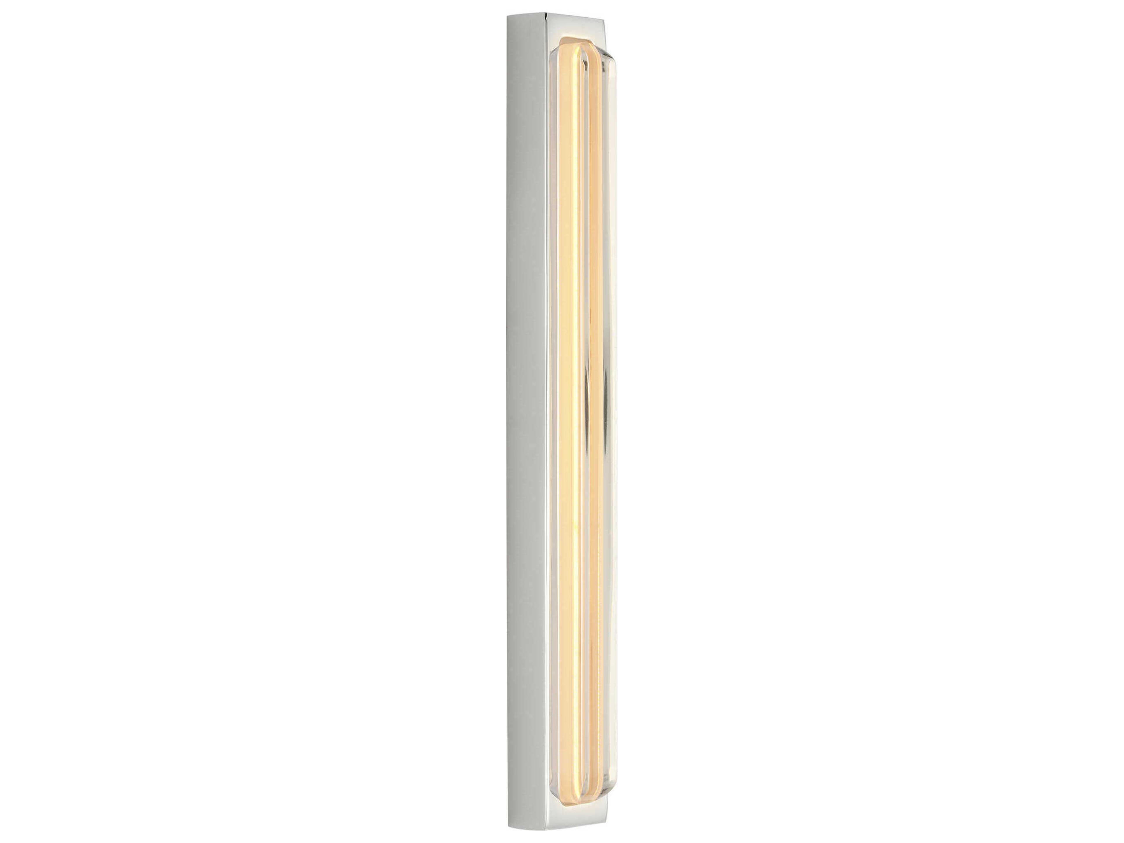 Bloccare 1-Light Polished Nickel Vanity Light