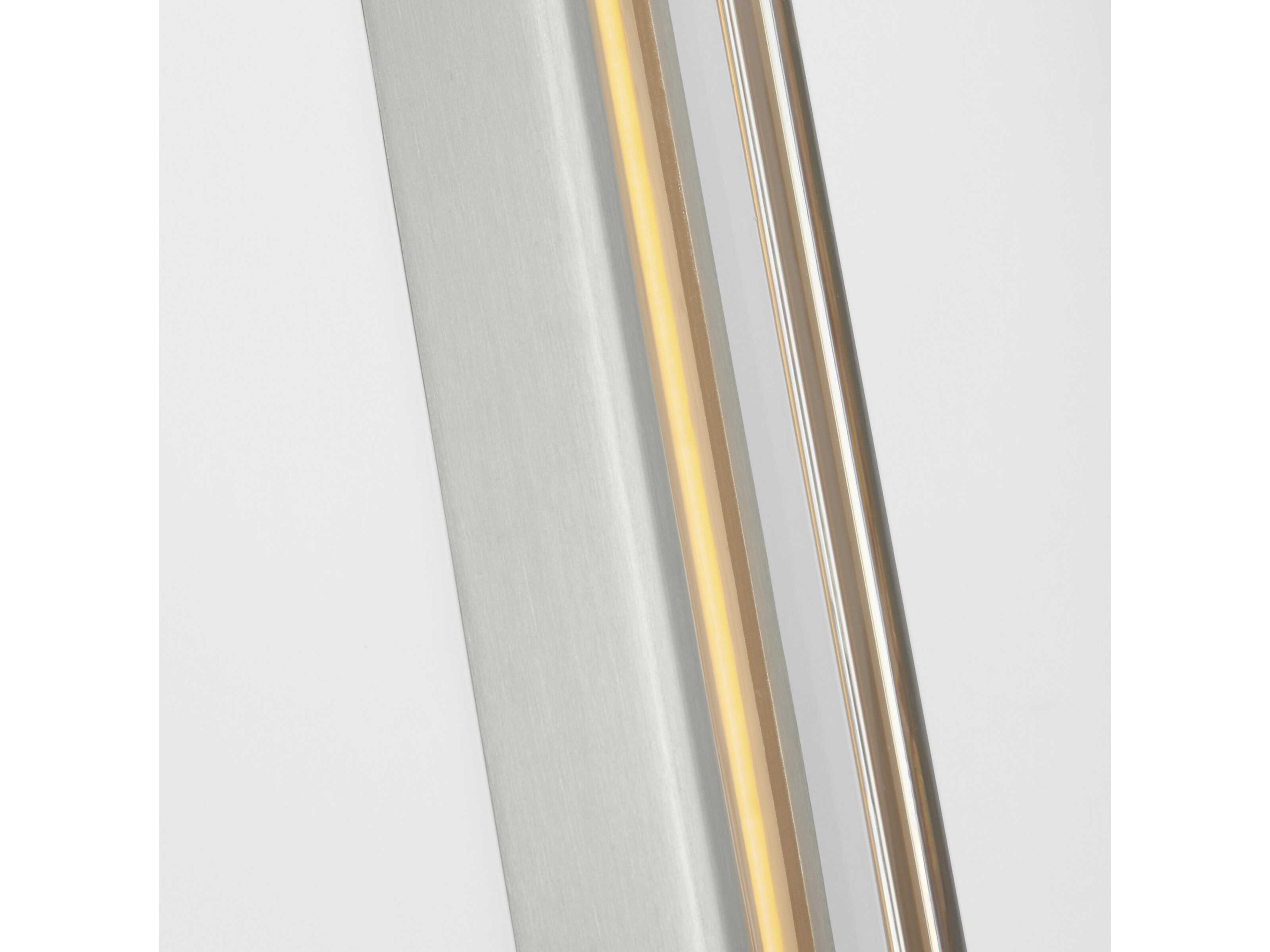 Visual Comfort Modern Emera 1-Light Satin Nickel Vanity Light