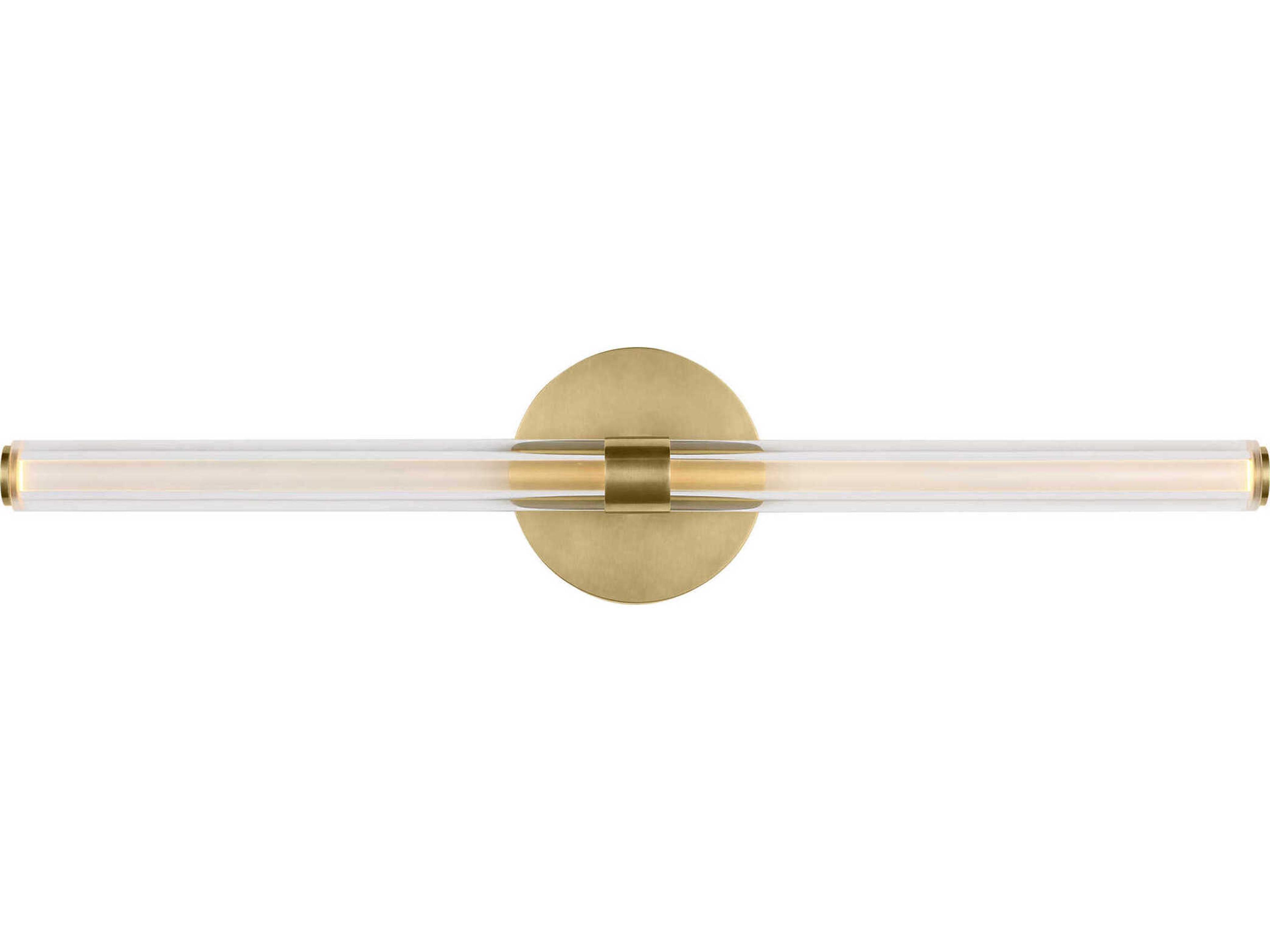 Visual Comfort Modern Reiya 1-Light Brass Vanity Light
