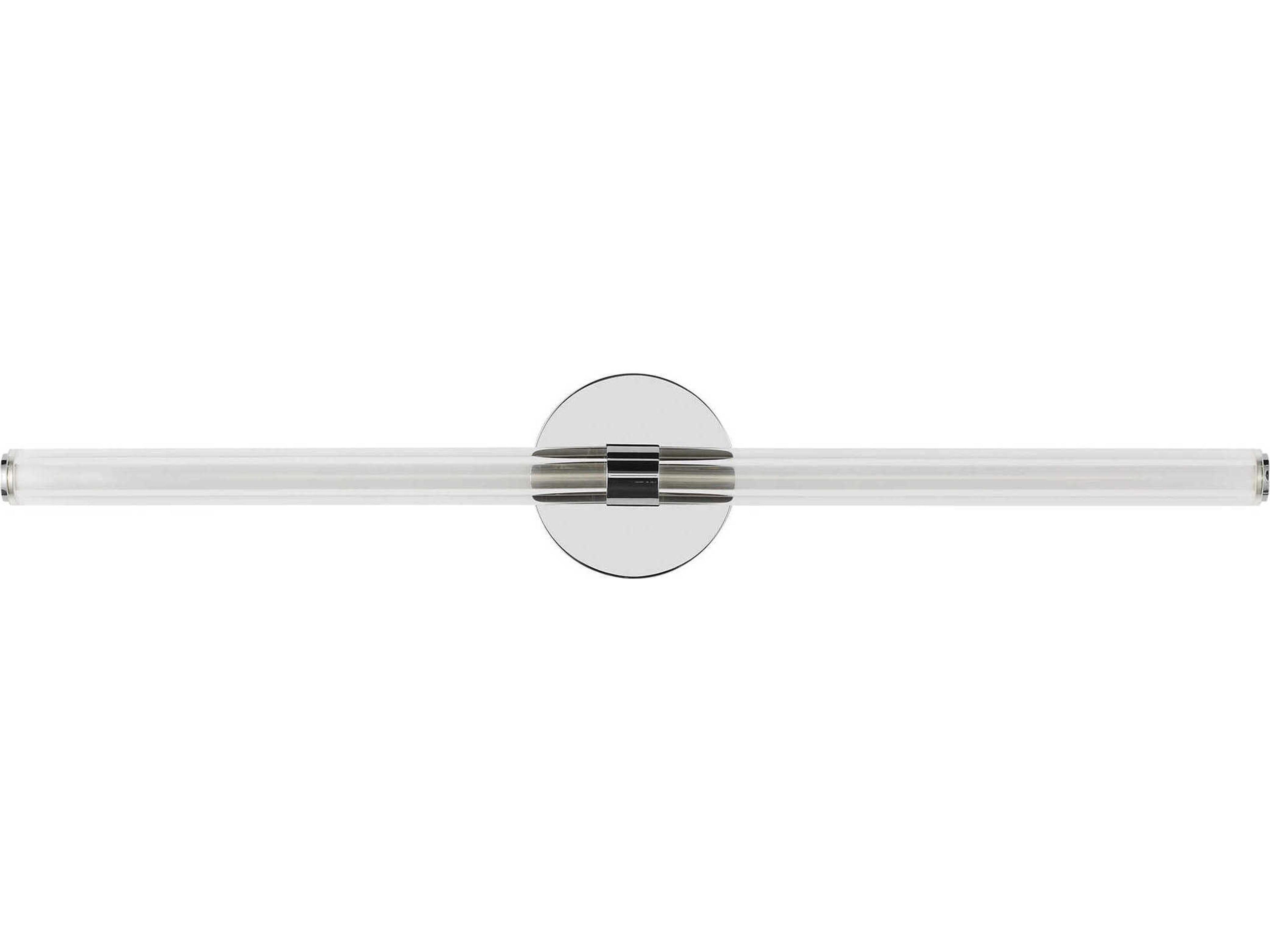 Visual Comfort Modern Reiya 1-Light Chrome Vanity Light