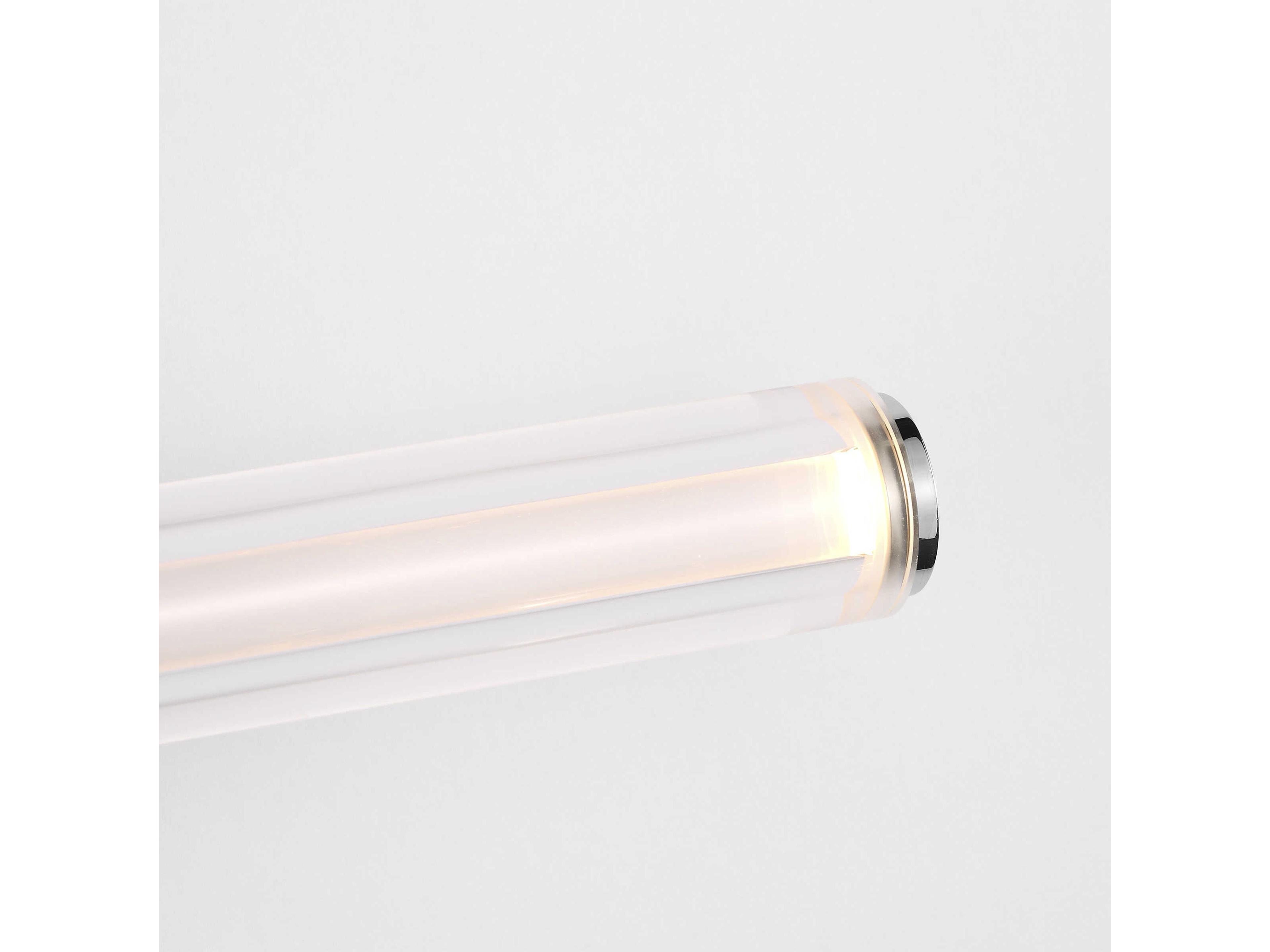 Visual Comfort Modern Reiya 1-Light Chrome Vanity Light