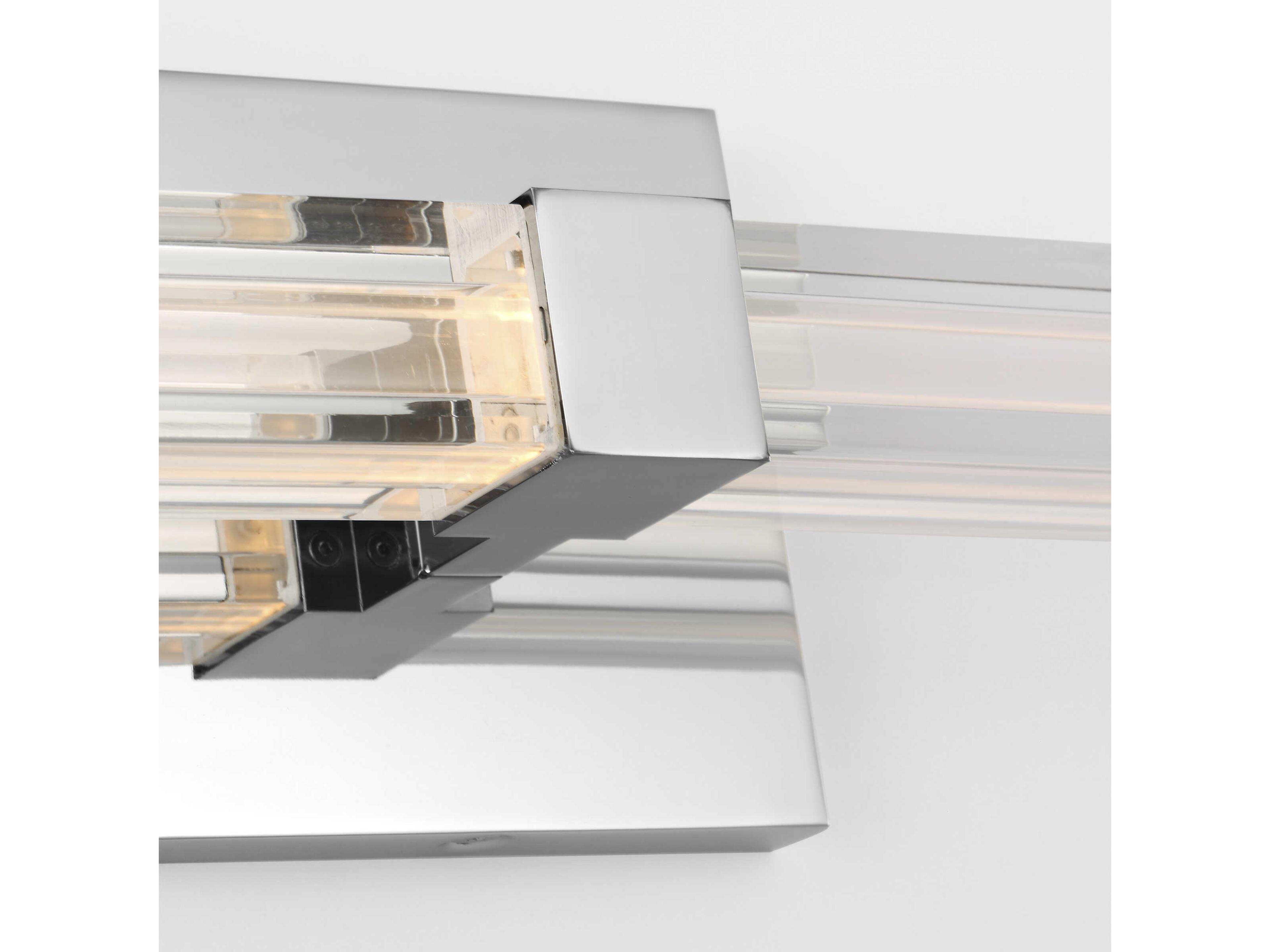 Visual Comfort Modern Reiya 1-Light Chrome Vanity Light