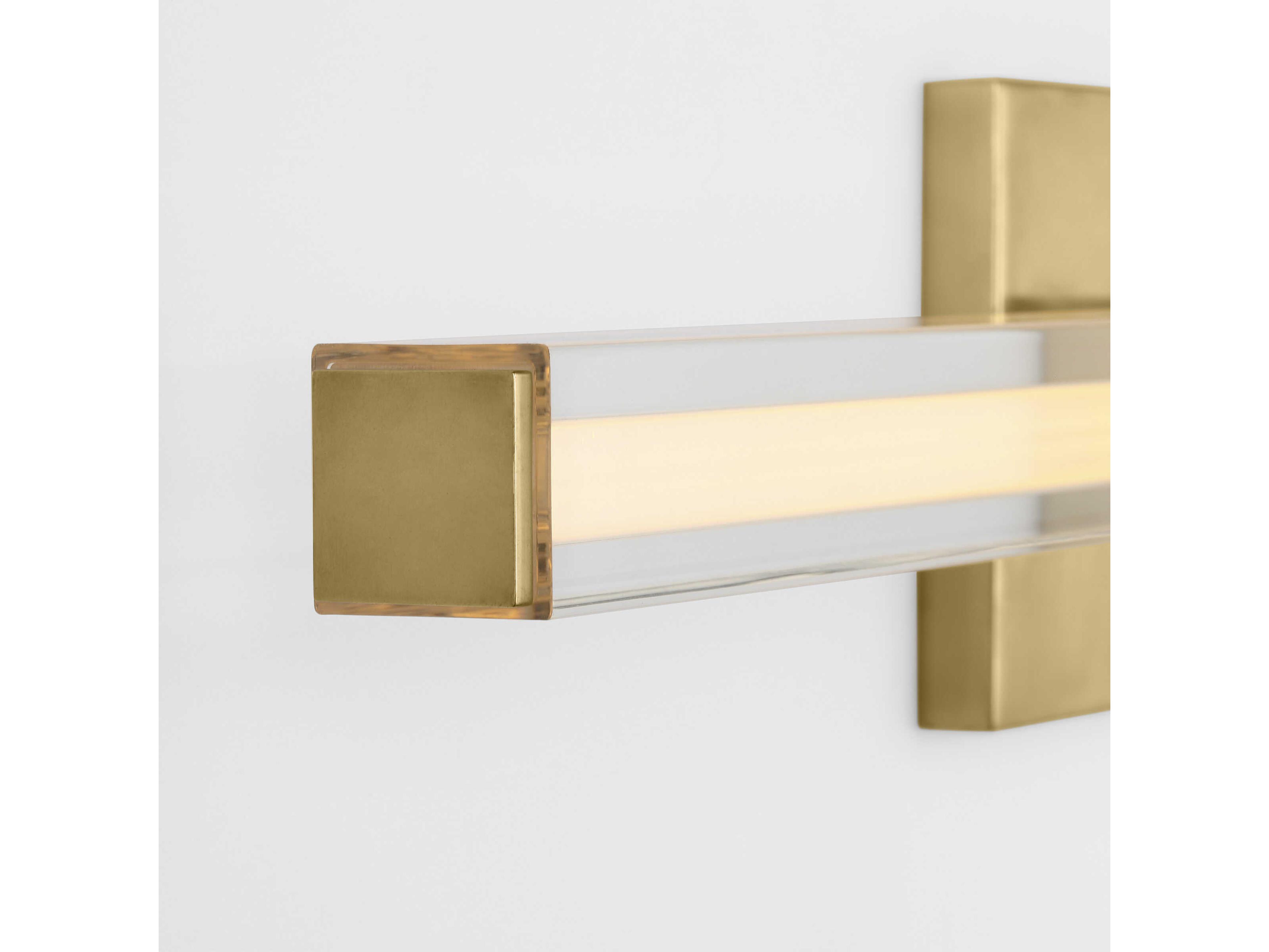 Visual Comfort Modern Reiya 1-Light Brass Vanity Light