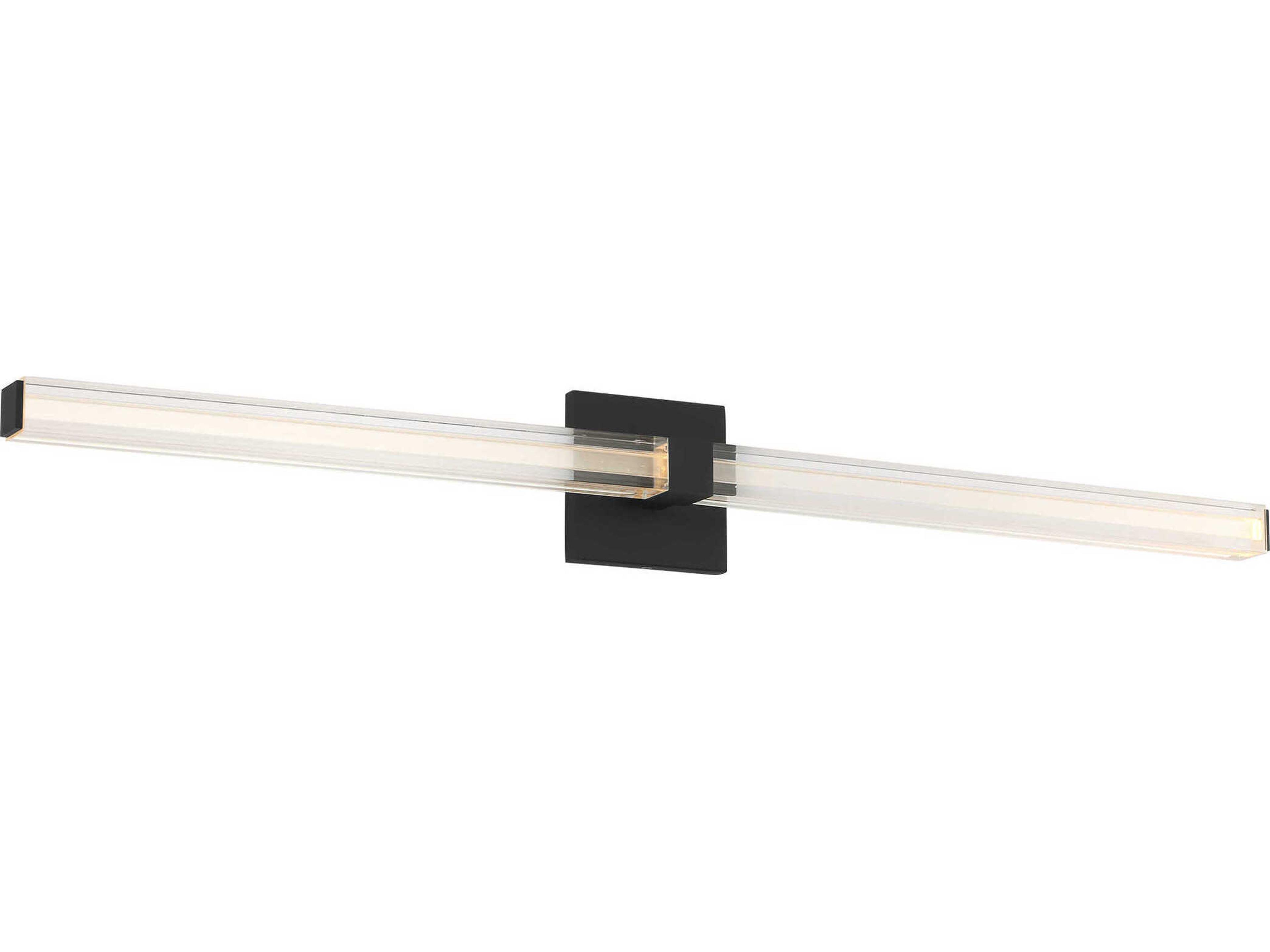 Reiya 1-Light Nightshade Black Vanity Light