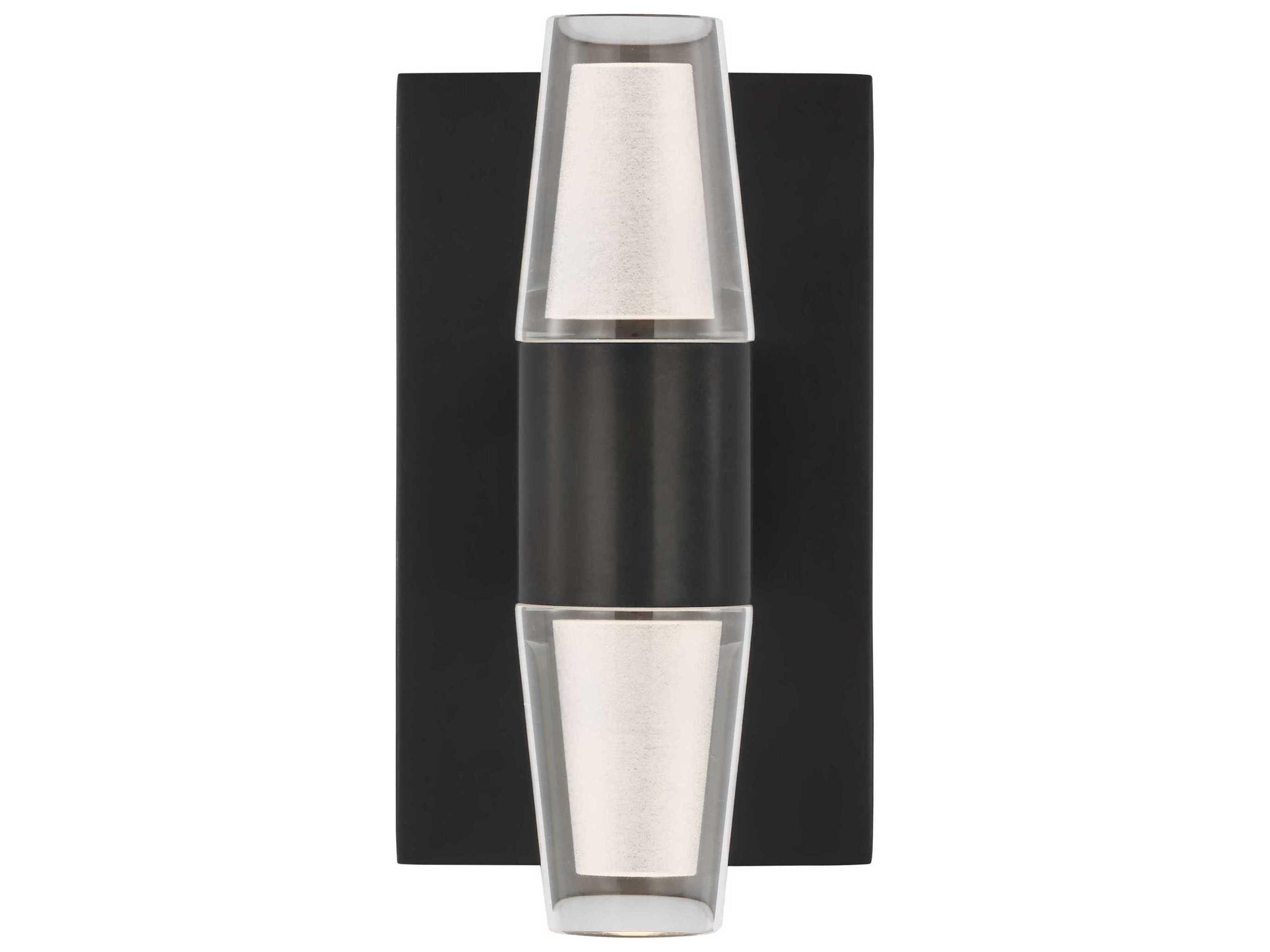 Visual Comfort Modern Lassell 2-Light Dark Bronze Wall Sconce