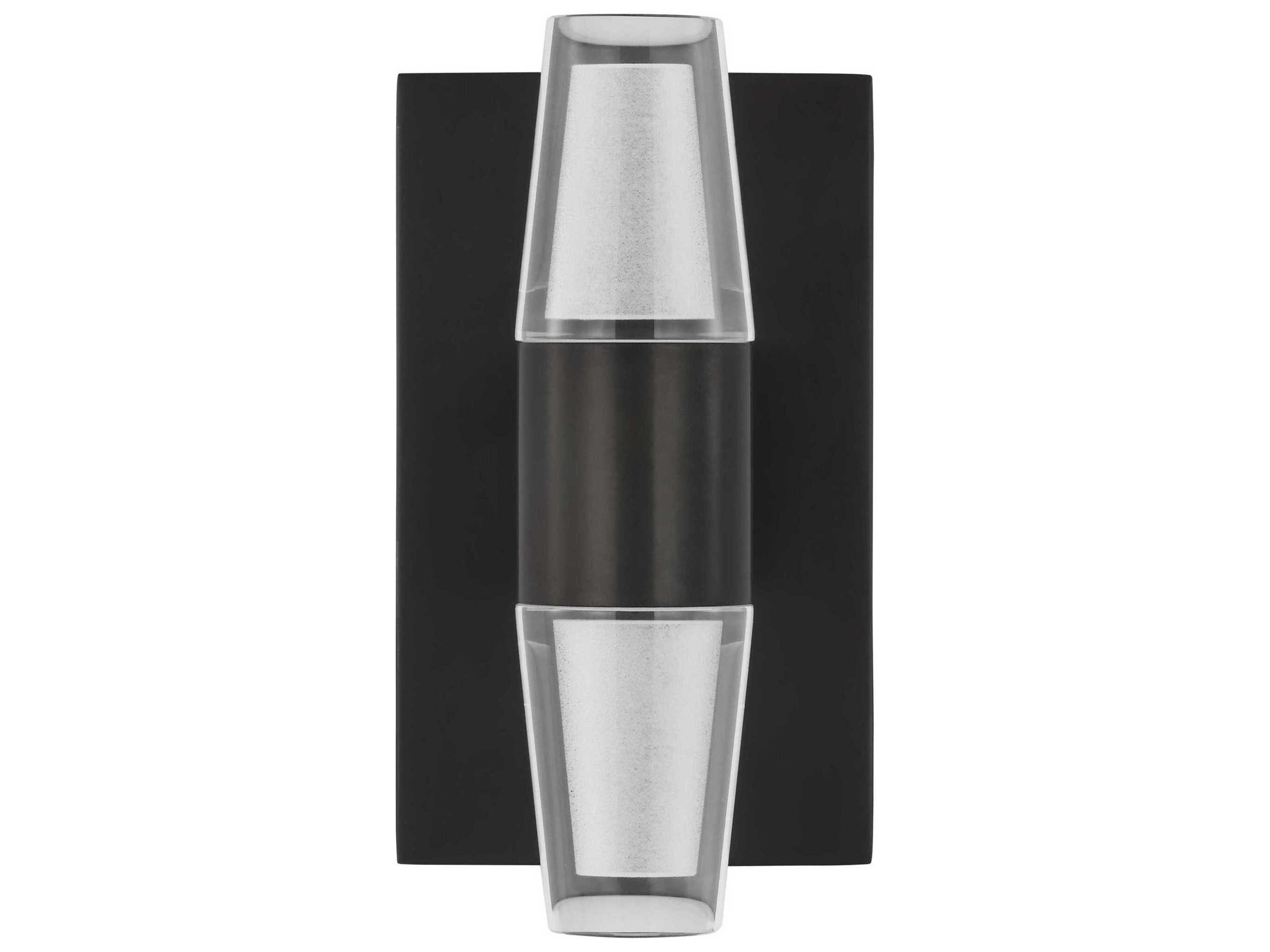 Visual Comfort Modern Lassell 2-Light Dark Bronze Wall Sconce