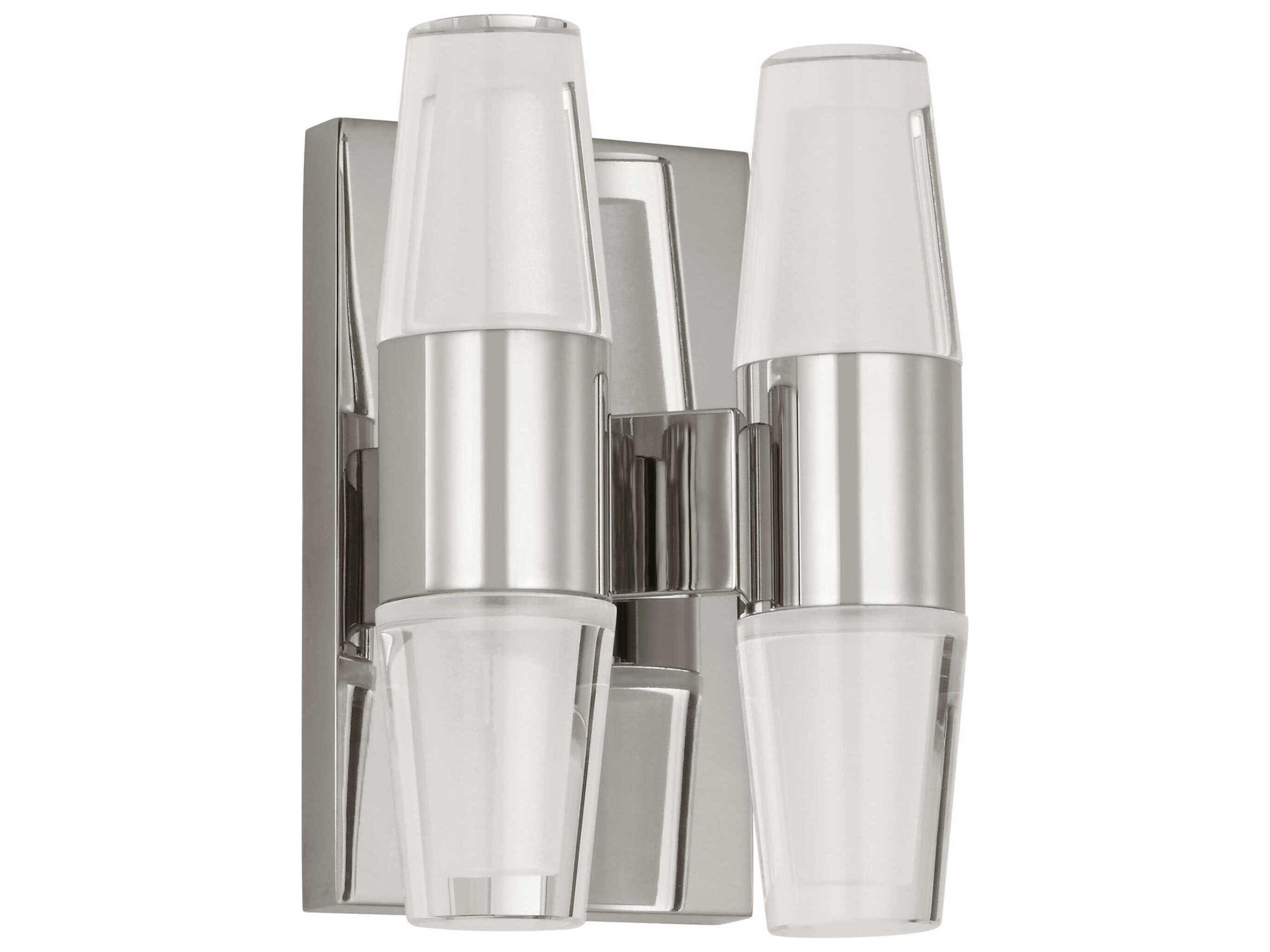 Visual Comfort Modern Lassell 4-Light Polished Nickel Wall Sconce