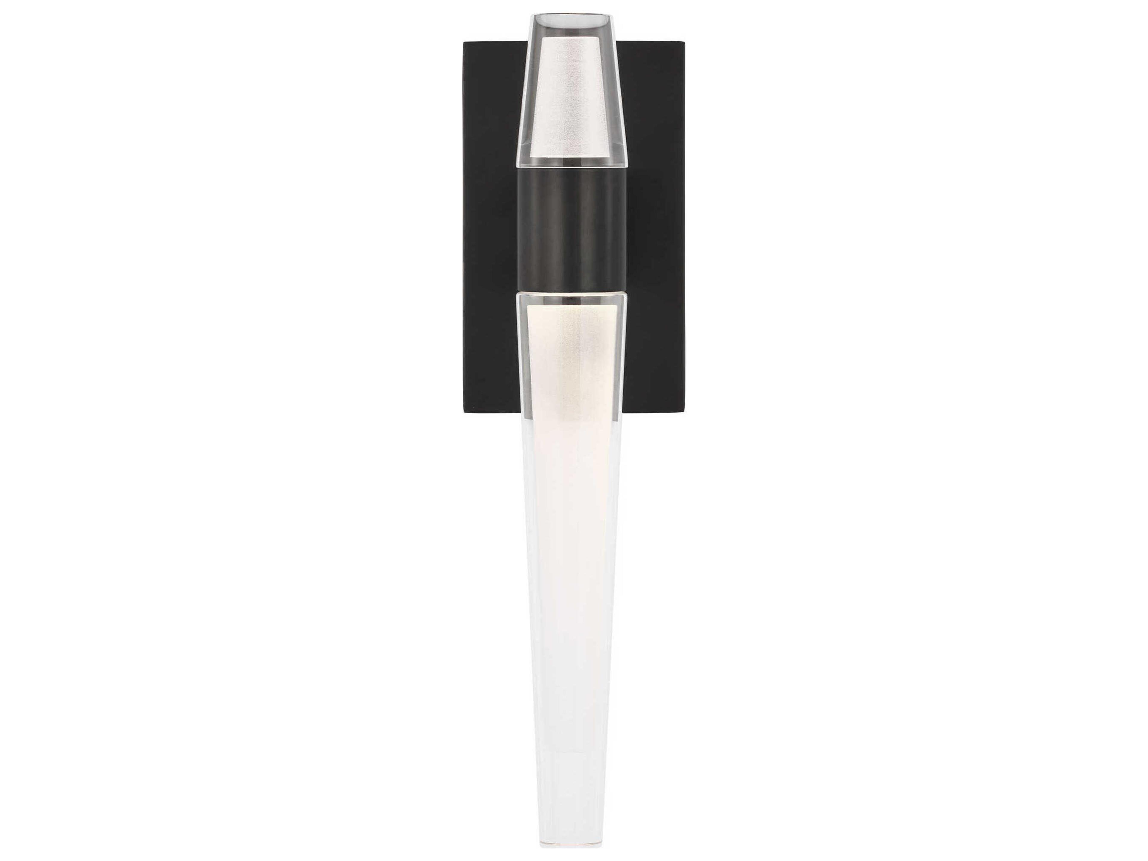 Visual Comfort Modern Lassell 2-Light Dark Bronze Wall Sconce